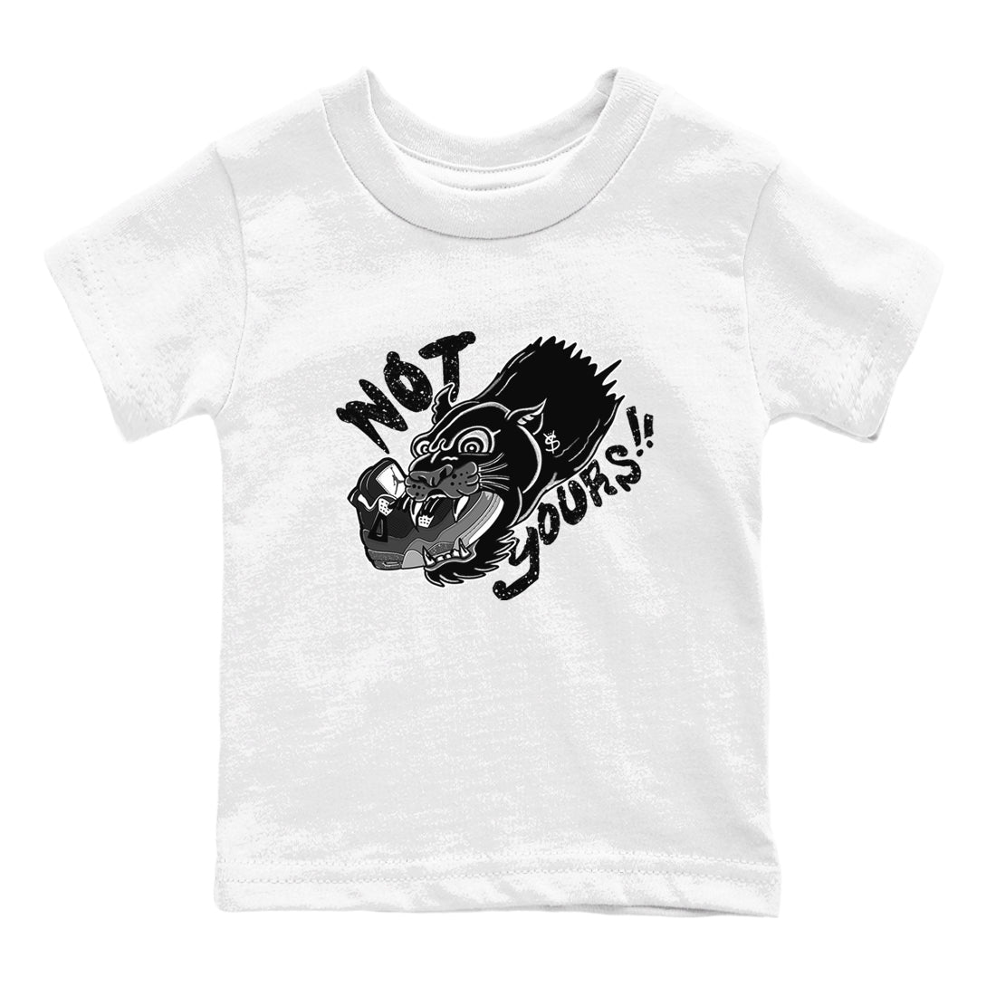 Not Yours snkmatch Tees Kids - Air Jordan 4 Fear