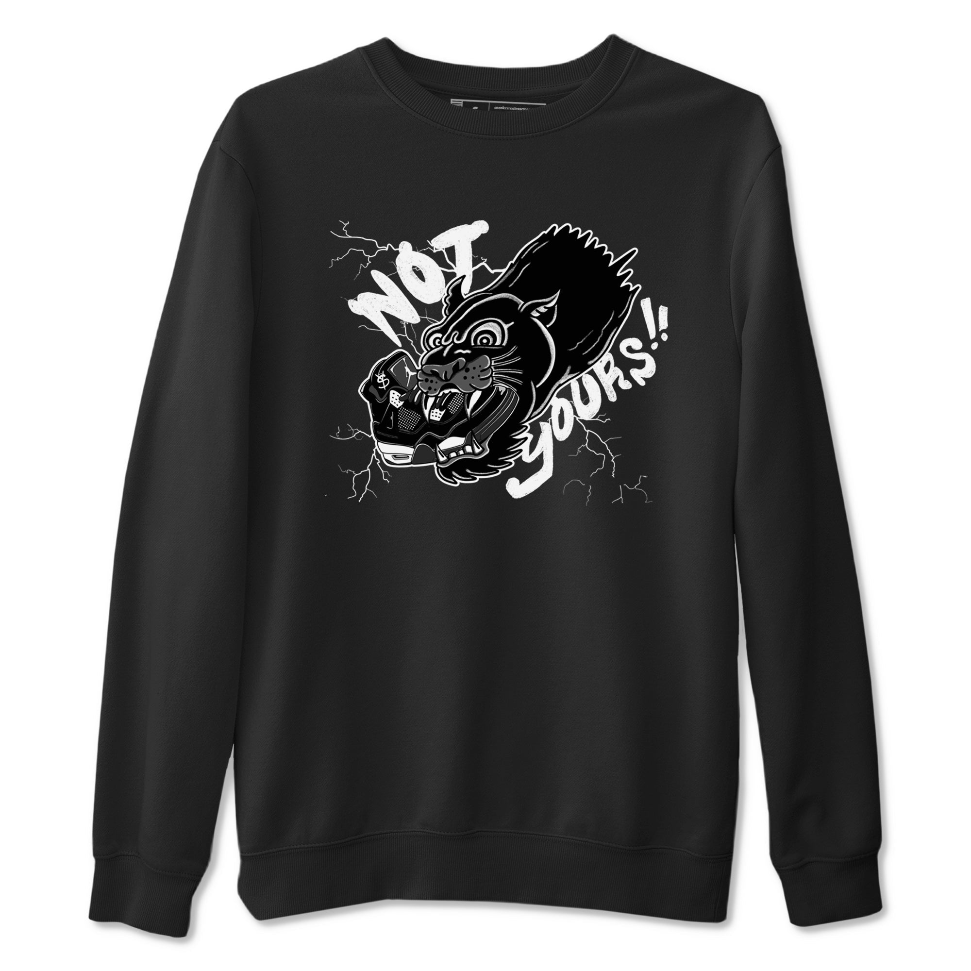 Not Yours snkmatch Tees - Air Jordan 4 White Thunder