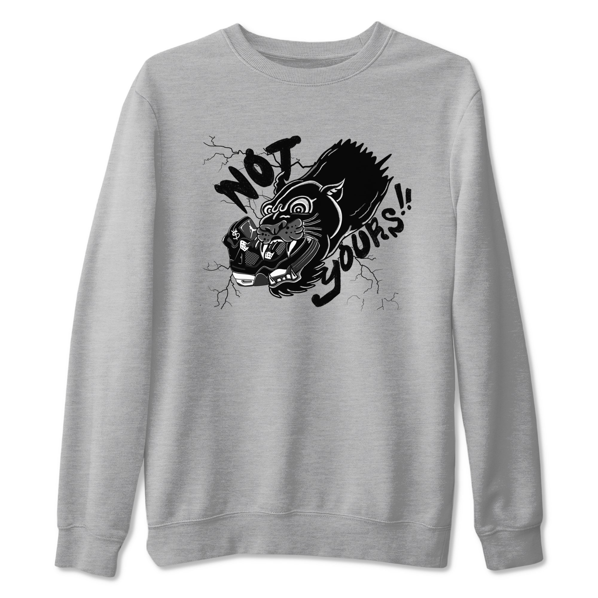 Not Yours snkmatch Tees - Air Jordan 4 White Thunder