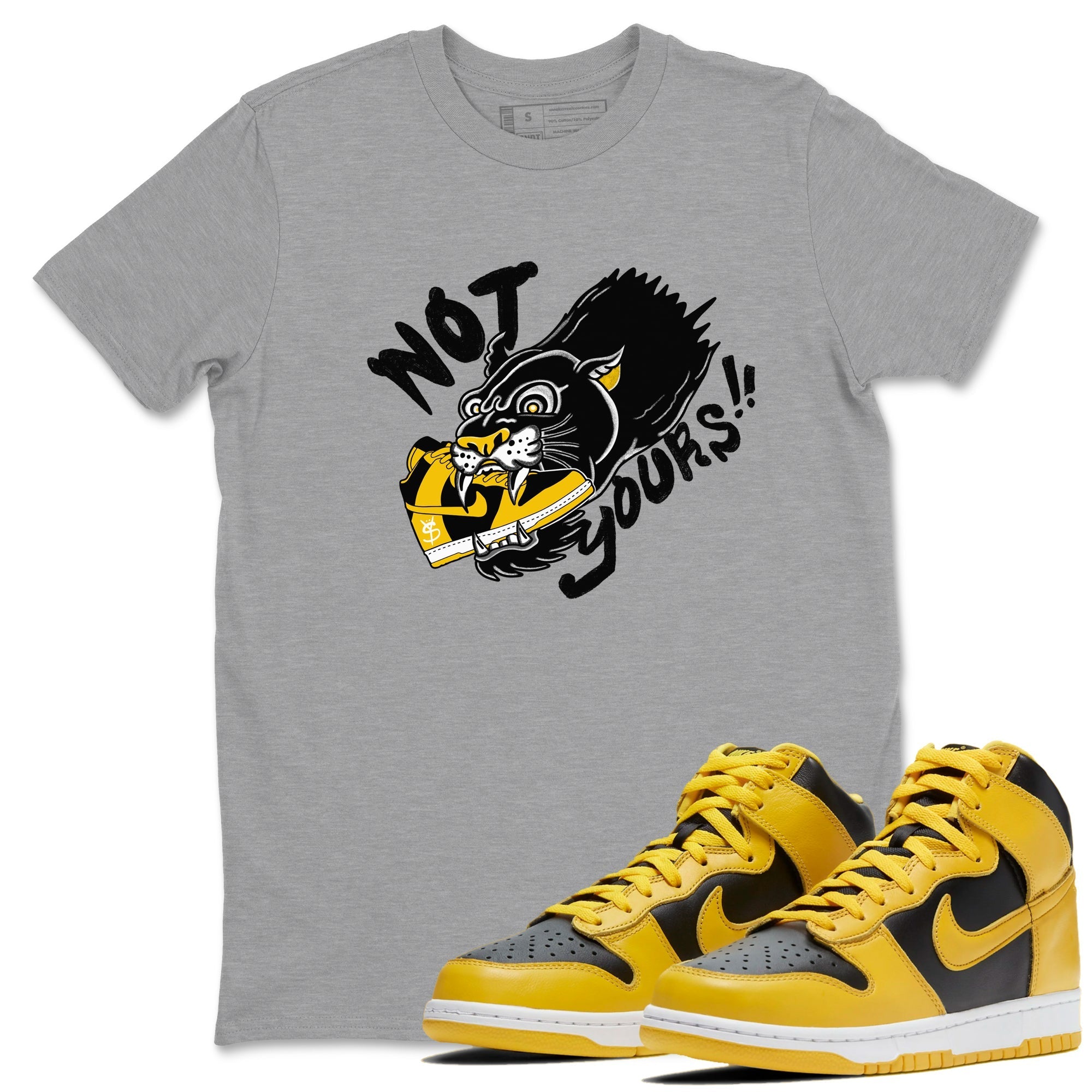 Not Yours snkmatch Tees - Dunk High Pollen