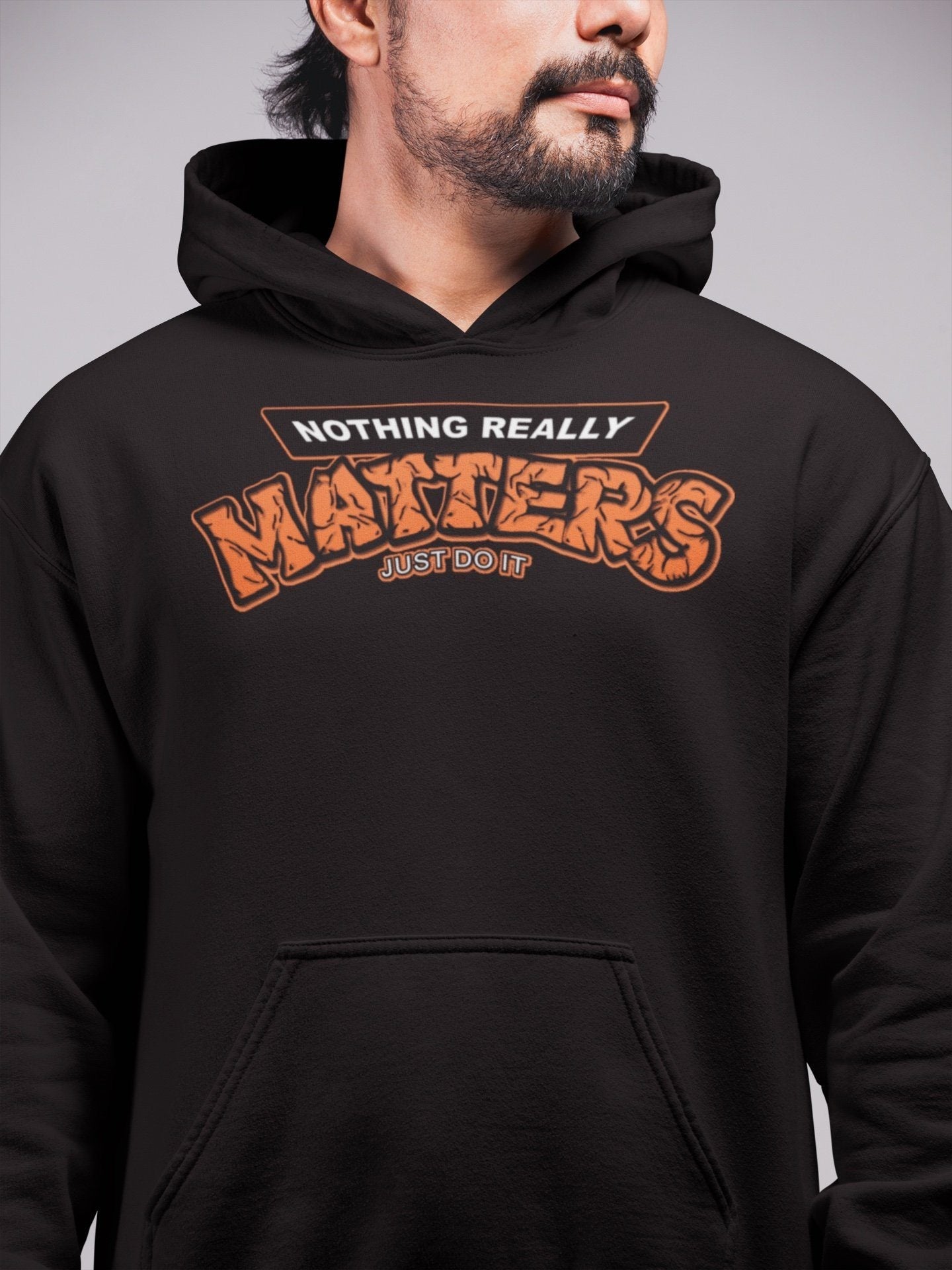 Nothing Matters Unisex Tops - Air Jordan 1 Electro Orange