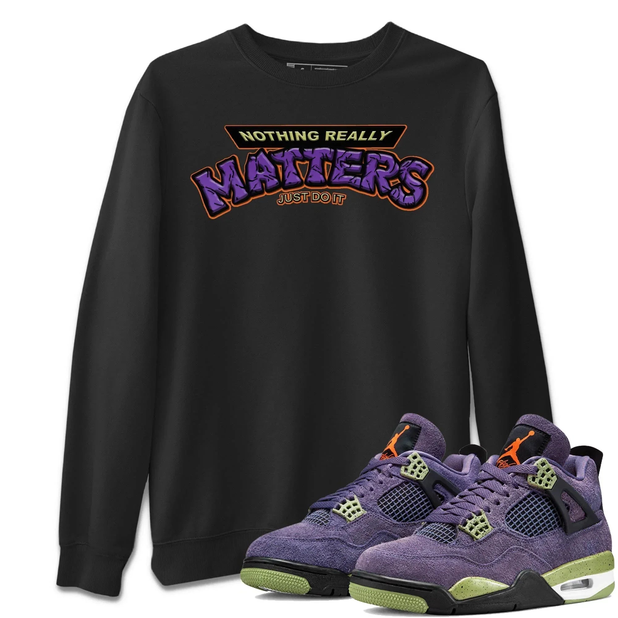 Nothing Matters Unisex Tops - Air Jordan 4 Canyon Purple