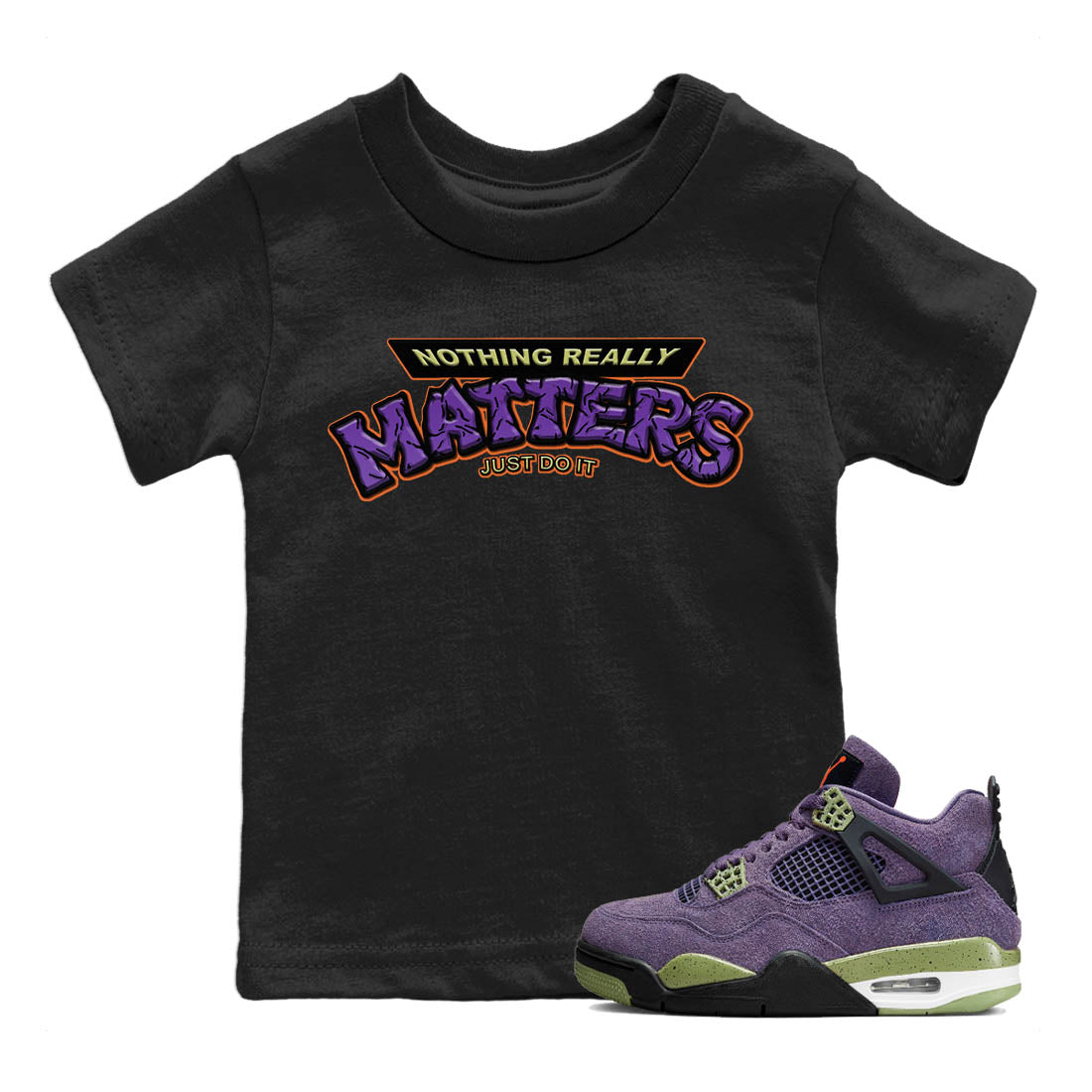 Nothing Matters Kids Tops - Air Jordan 4 Canyon Purple