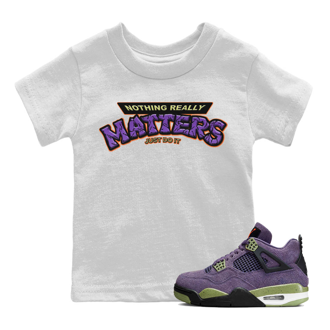 Nothing Matters Kids Tops - Air Jordan 4 Canyon Purple