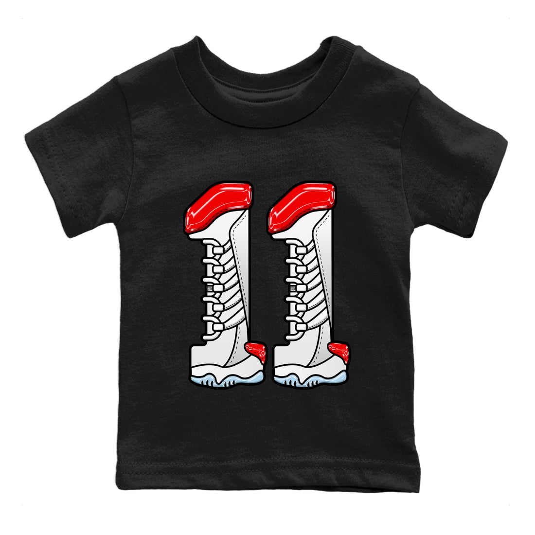 Number 11 Kids Tops - Air Jordan 11 cherry