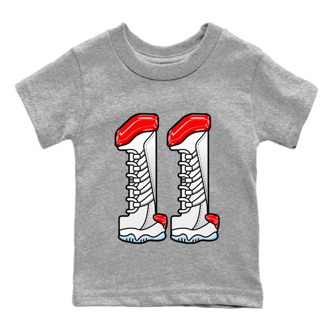 Number 11 Kids Tops - Air Jordan 11 cherry