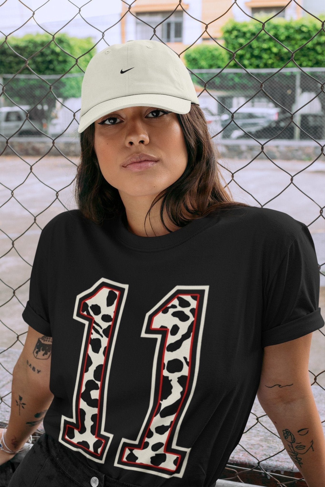 Texture 11 Unisex Tops - Air Jordan 11 Animal Instinct
