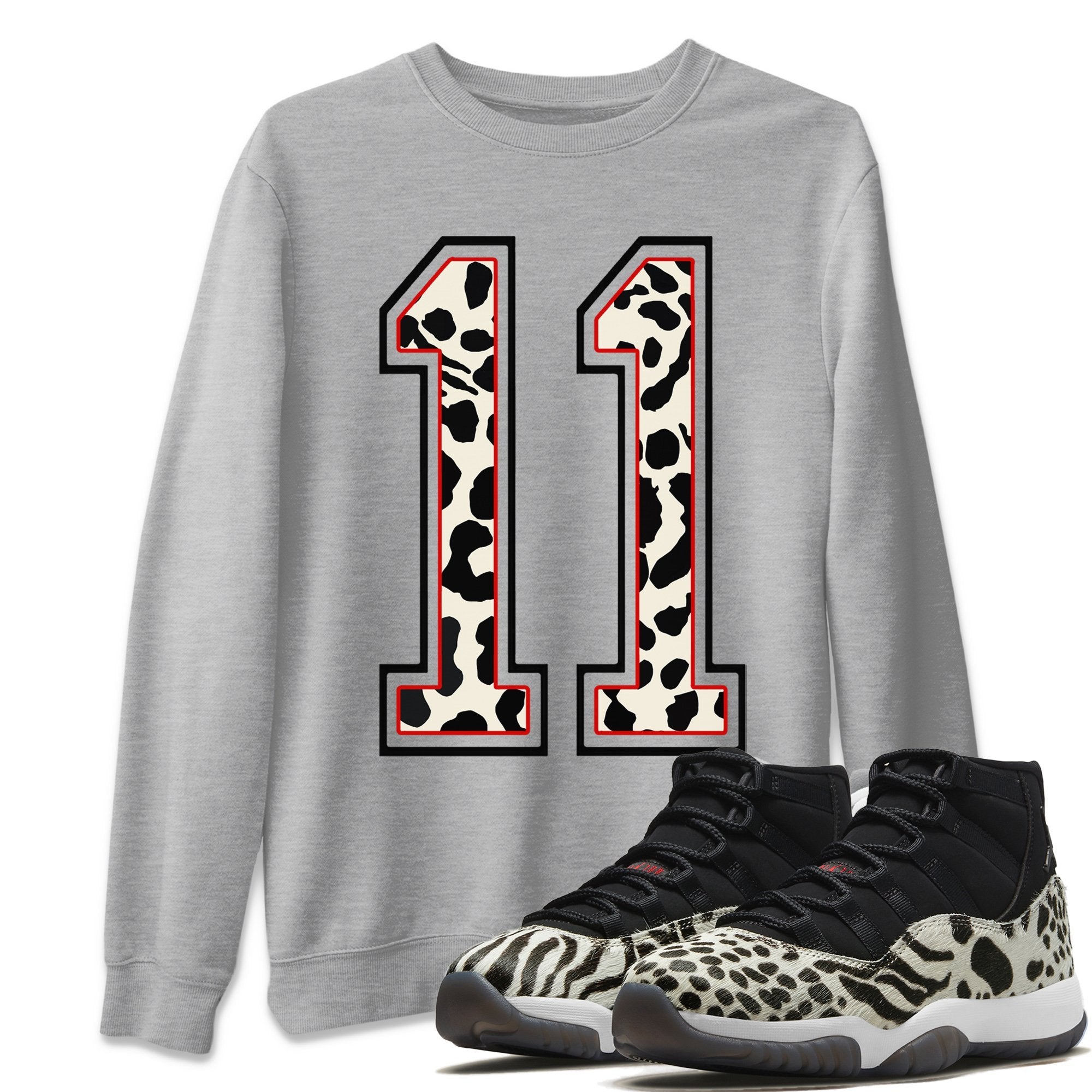 Texture 11 Unisex Tops - Air Jordan 11 Animal Instinct