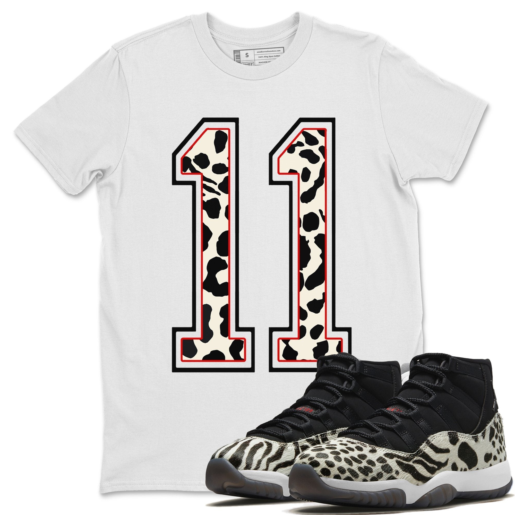 Texture 11 Unisex Tops - Air Jordan 11 Animal Instinct