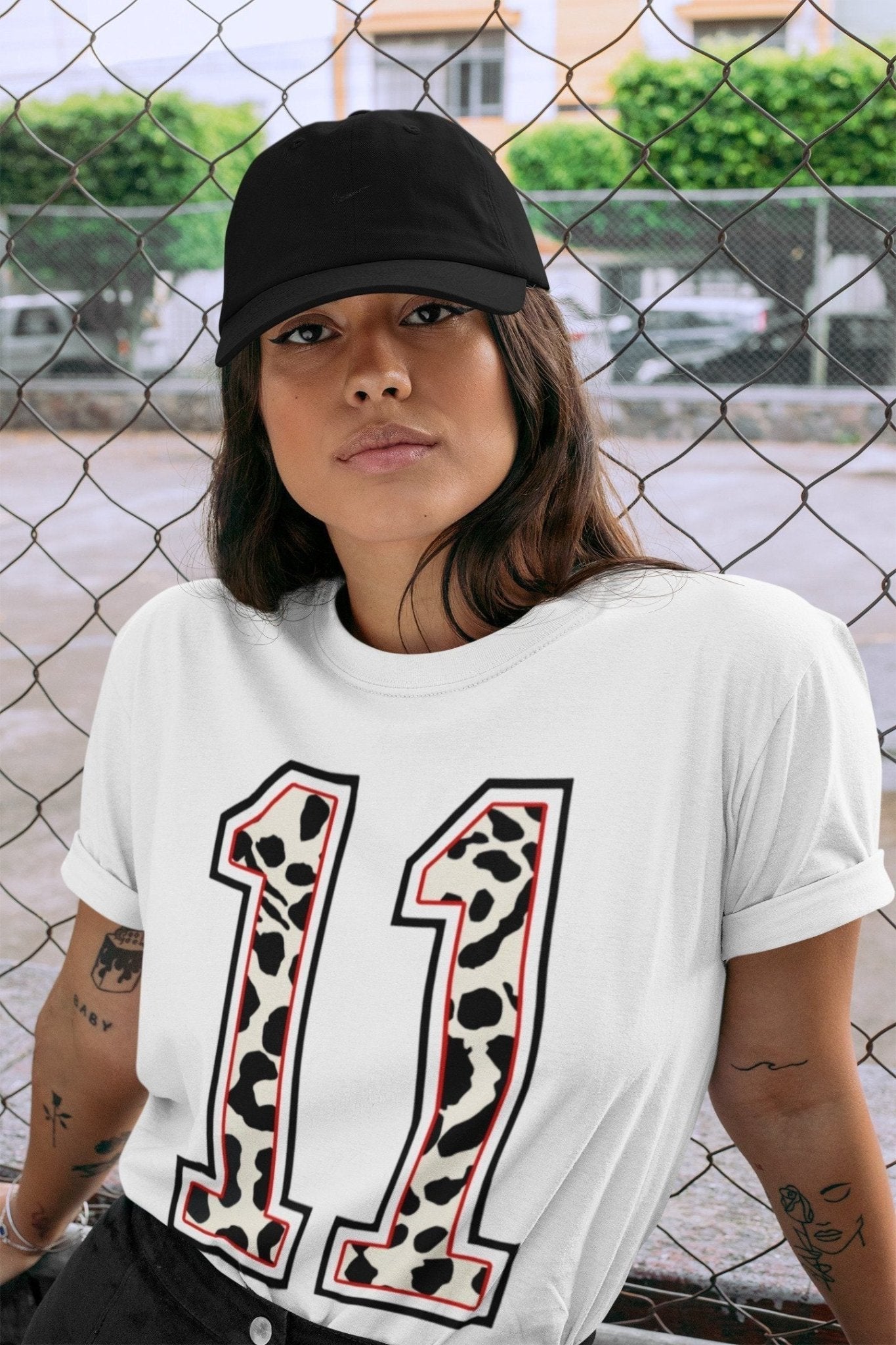 Texture 11 Unisex Tops - Air Jordan 11 Animal Instinct