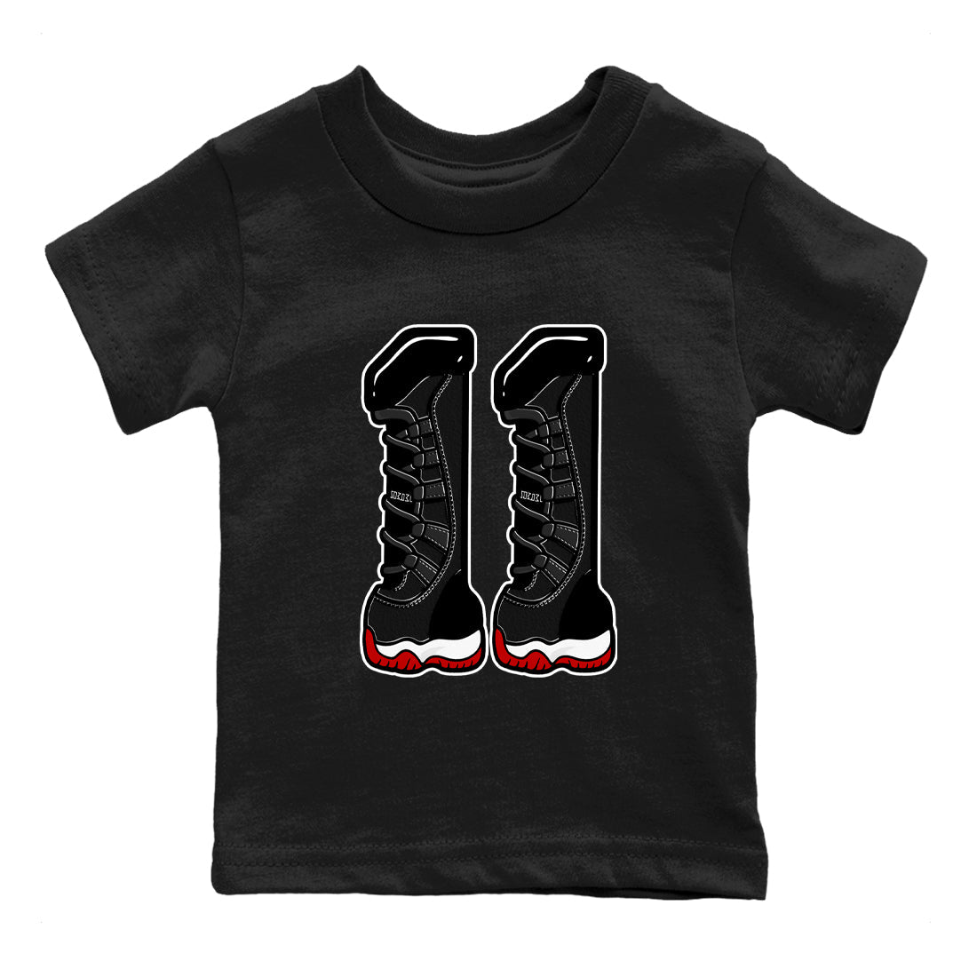 Number 11 snkmatch Tees Kids - Air Jordan 11 Bred