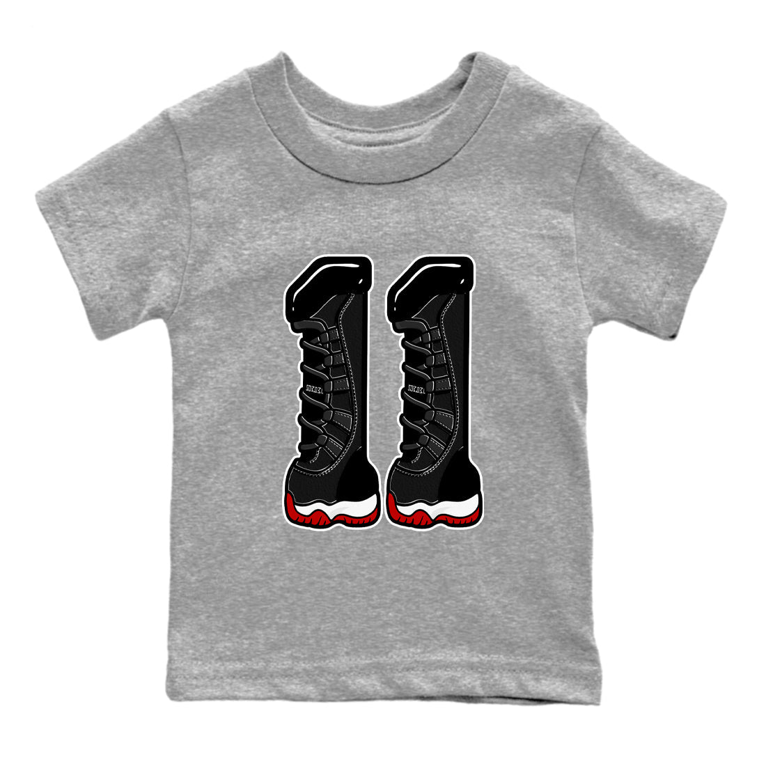 Number 11 snkmatch Tees Kids - Air Jordan 11 Bred