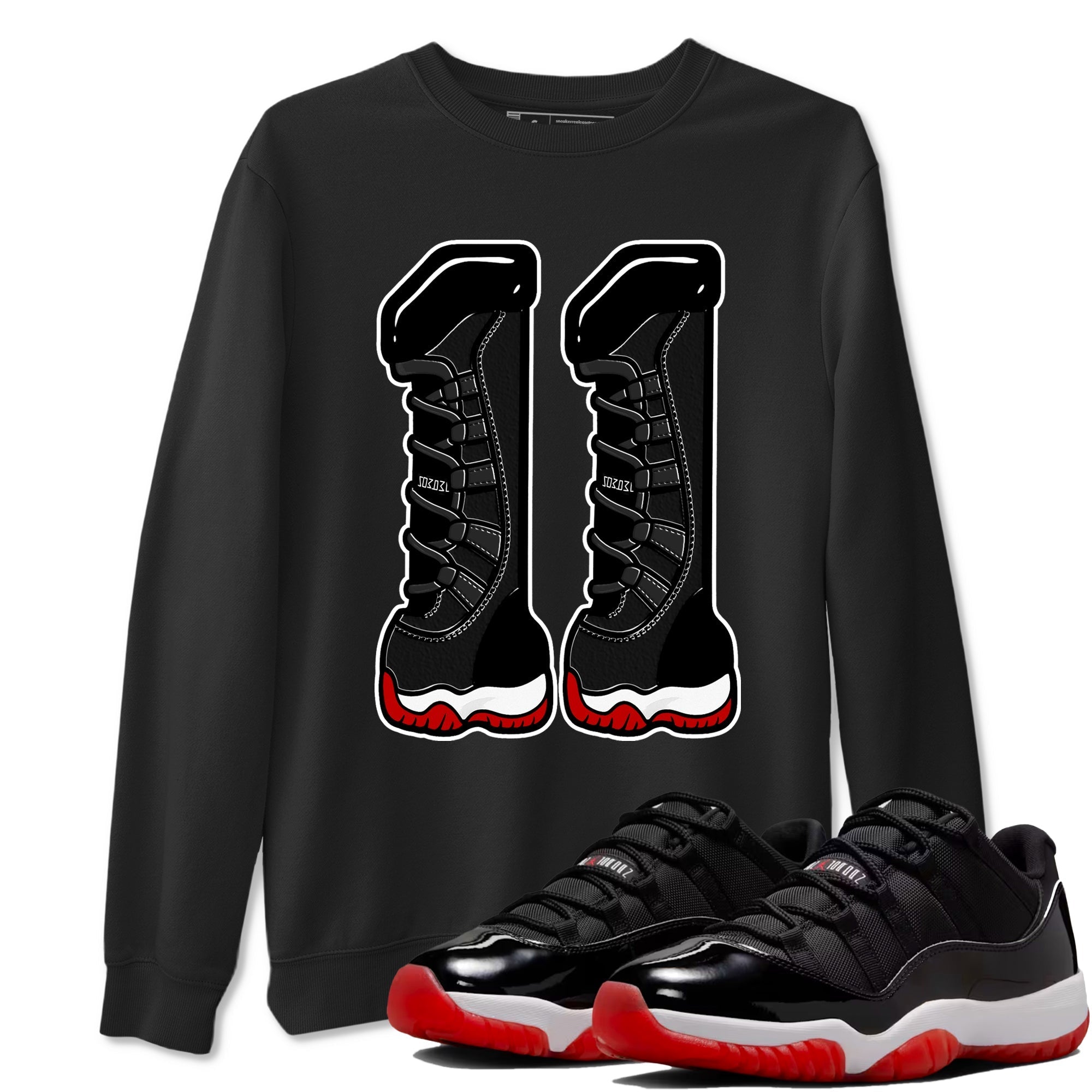 Number 11 snkmatch Tees - Air Jordan 11 Bred