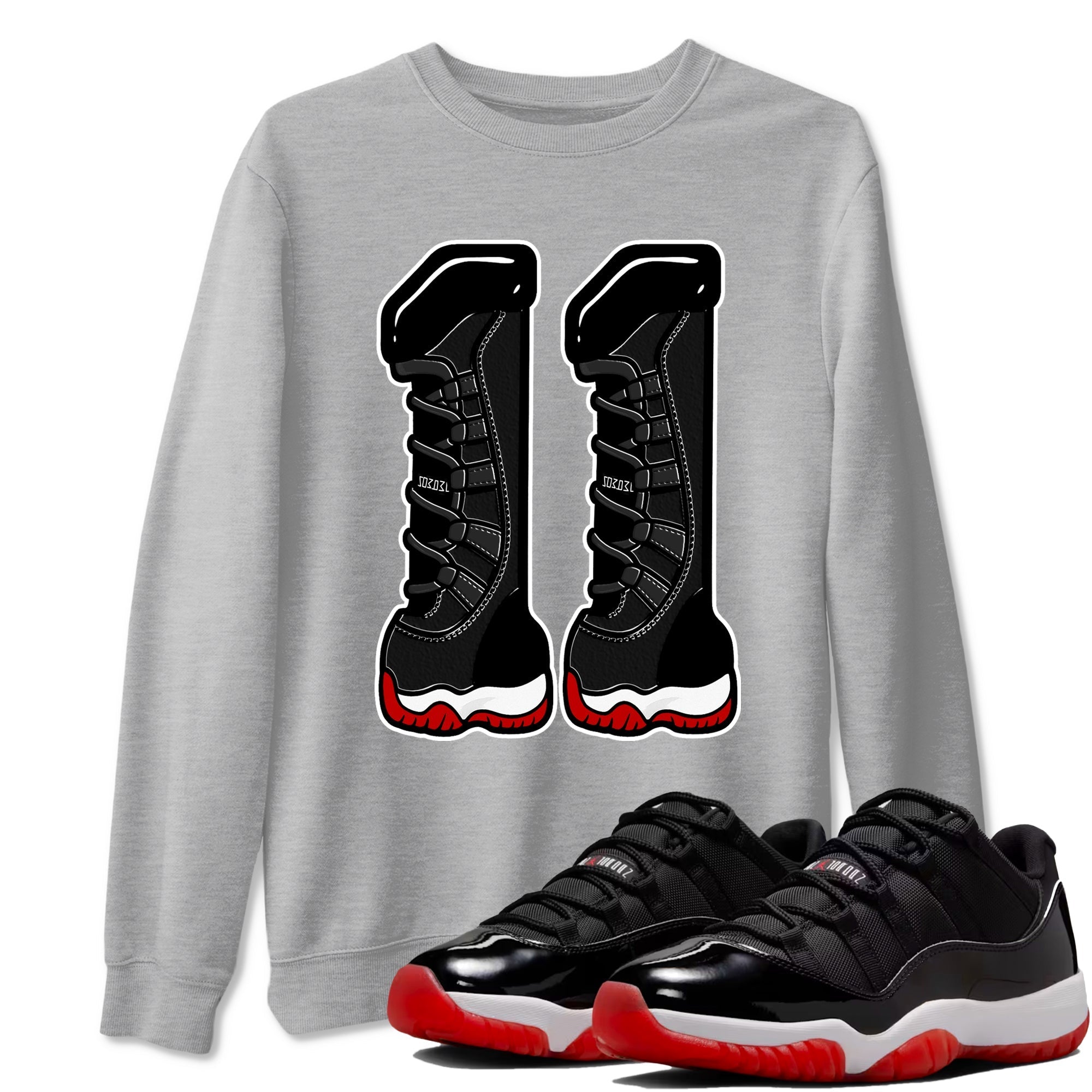 Number 11 snkmatch Tees - Air Jordan 11 Bred