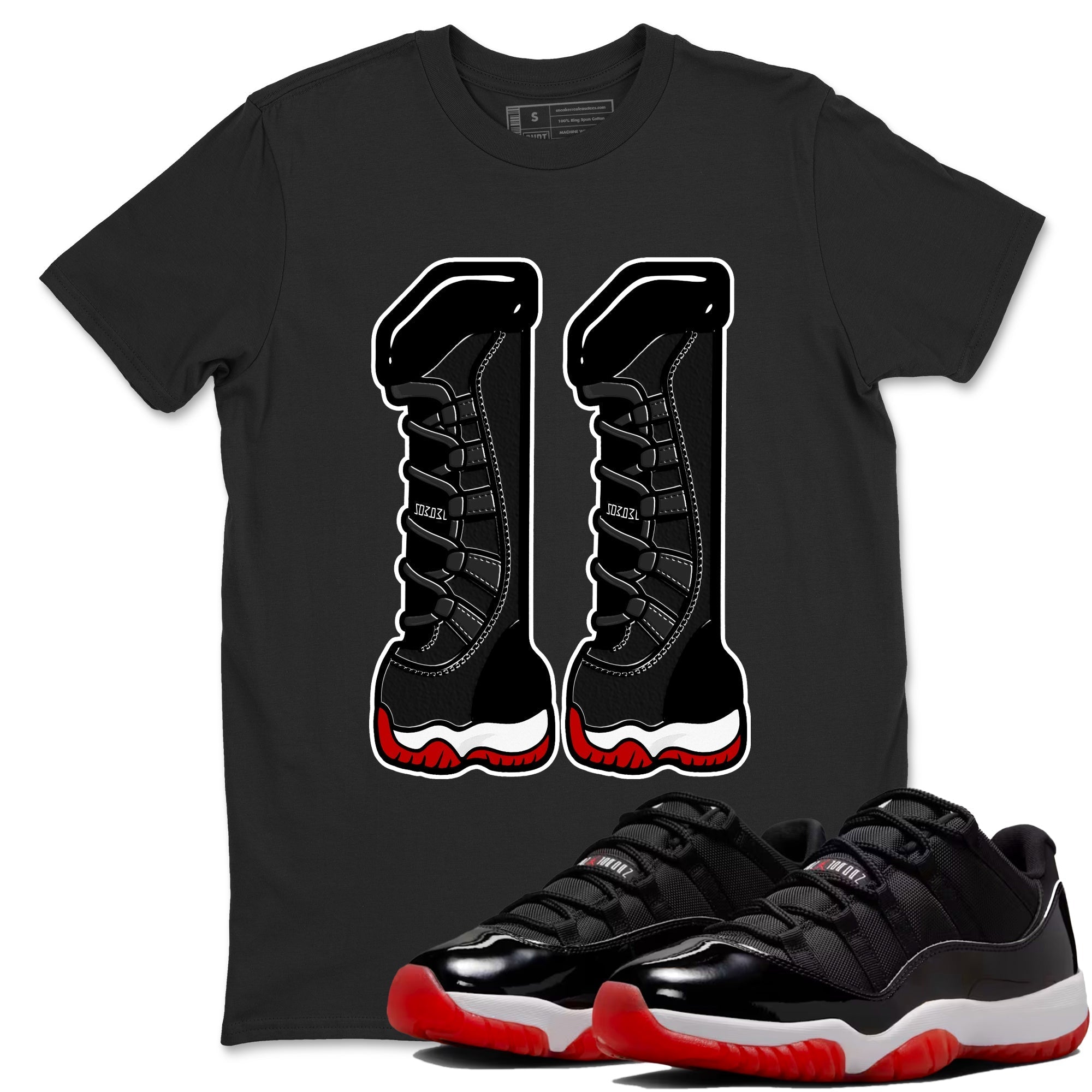Number 11 snkmatch Tees - Air Jordan 11 Bred