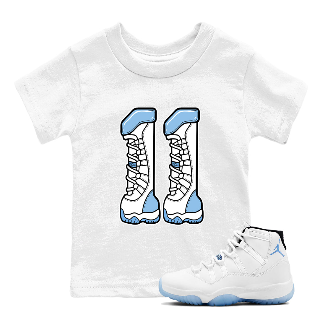 Number 11 snkmatch Tees Kids - Air Jordan 11 Legend Blue