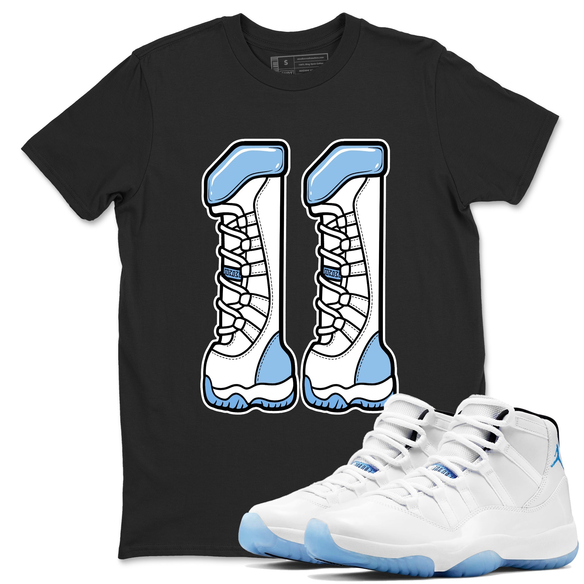 Number 11 snkmatch Tees - Air Jordan 11 Legend Blue