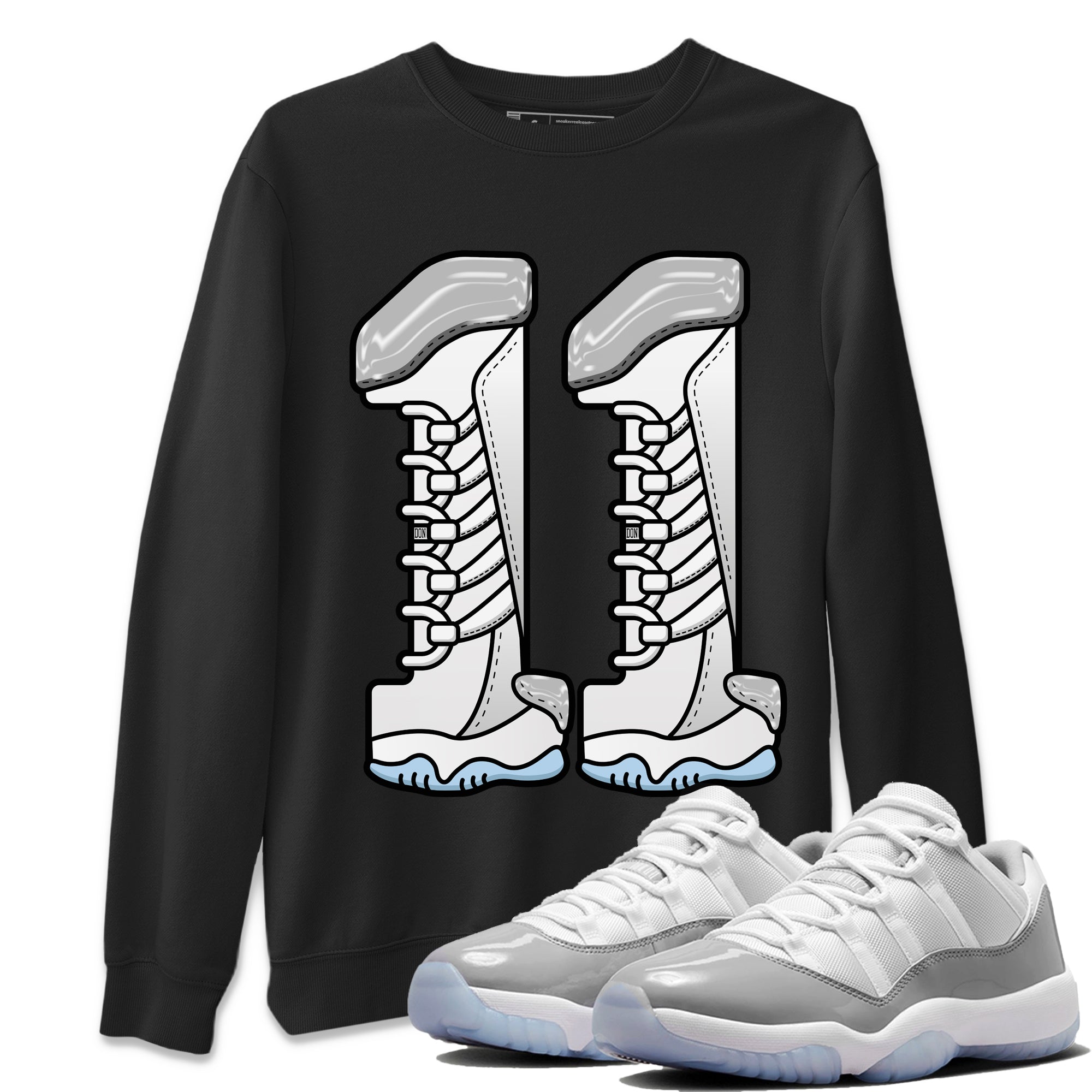 Number 11 Unisex Tops - Air Jordan 11 White Cement