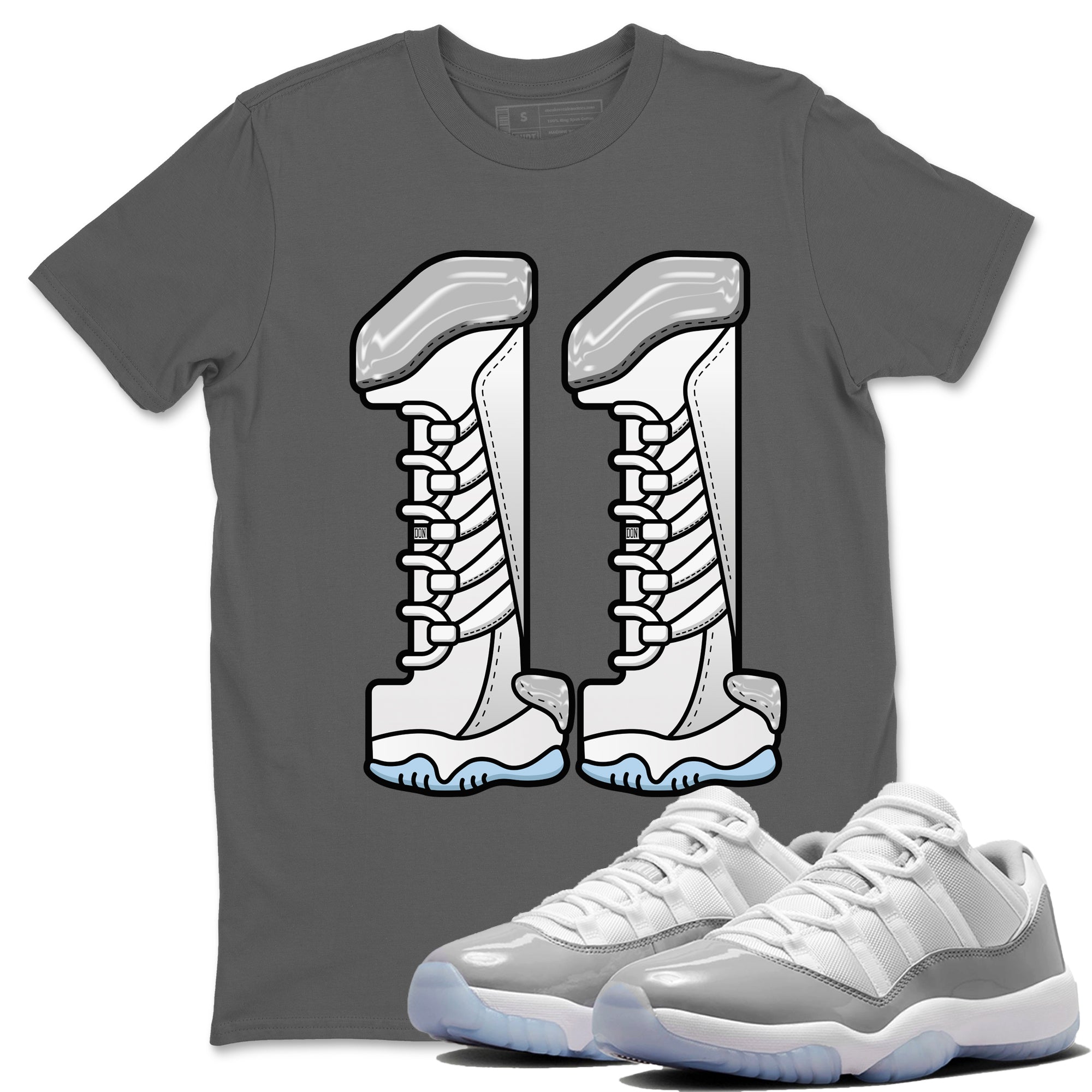 Number 11 Unisex Tops - Air Jordan 11 White Cement