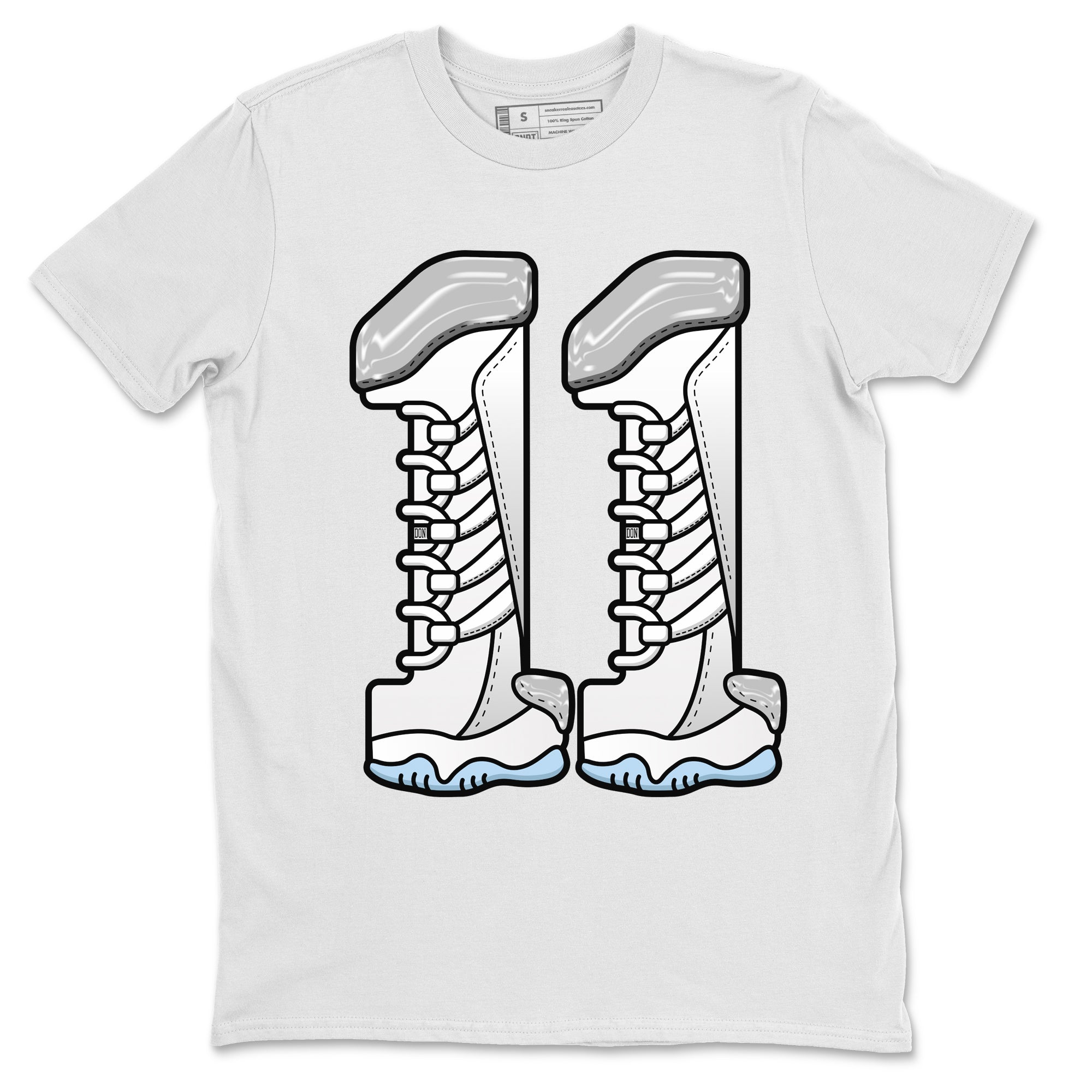 Number 11 Unisex Tops - Air Jordan 11 White Cement