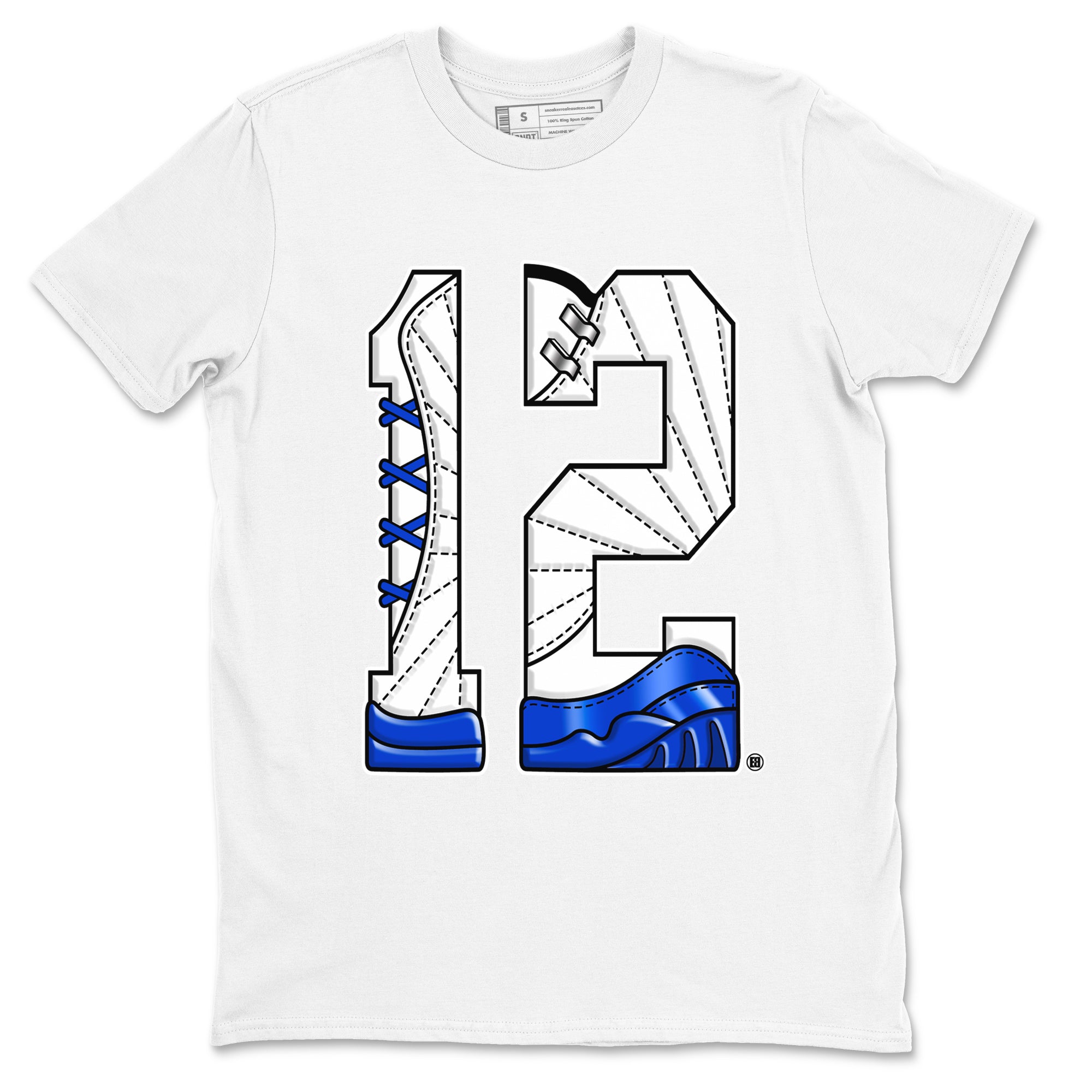 Number 12 snkmatch Tees - Air Jordan 12 Blueberry
