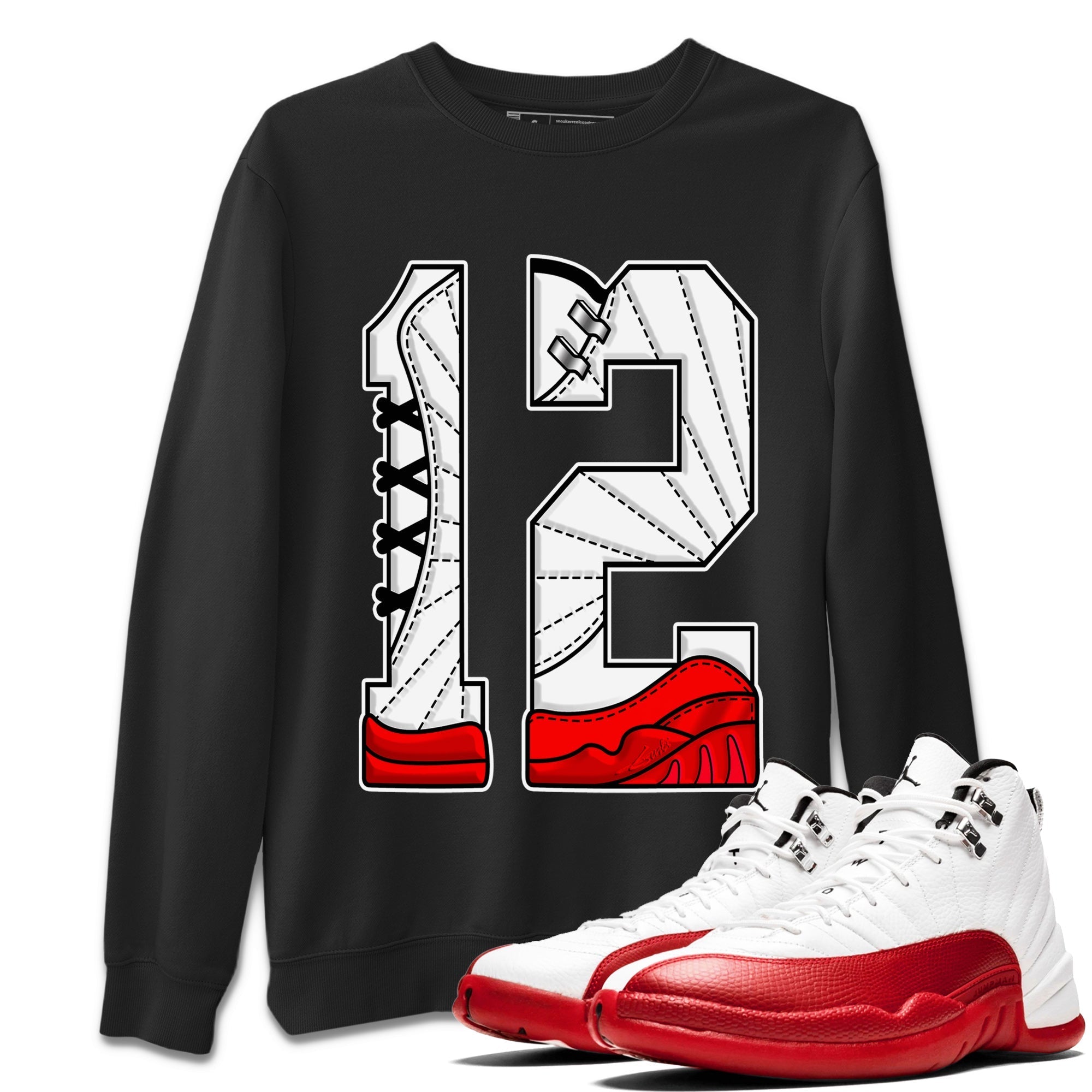 Number 12 Unisex Tops - Air Jordan 12 Cherry