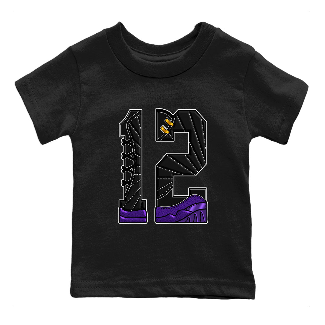Number 12 Kids Tops - Air Jordan 12 Field Purple