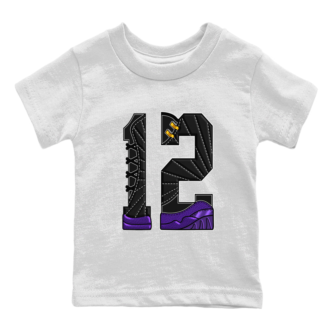 Number 12 Kids Tops - Air Jordan 12 Field Purple