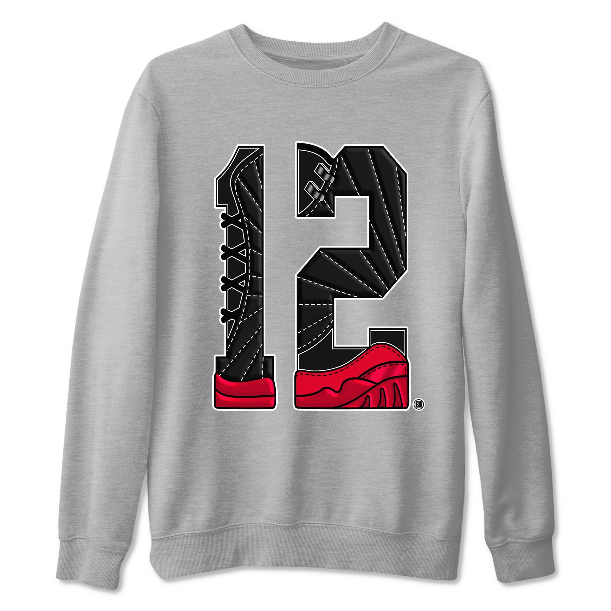 Number 12 snkmatch Tees - Air Jordan 12 Flu Game