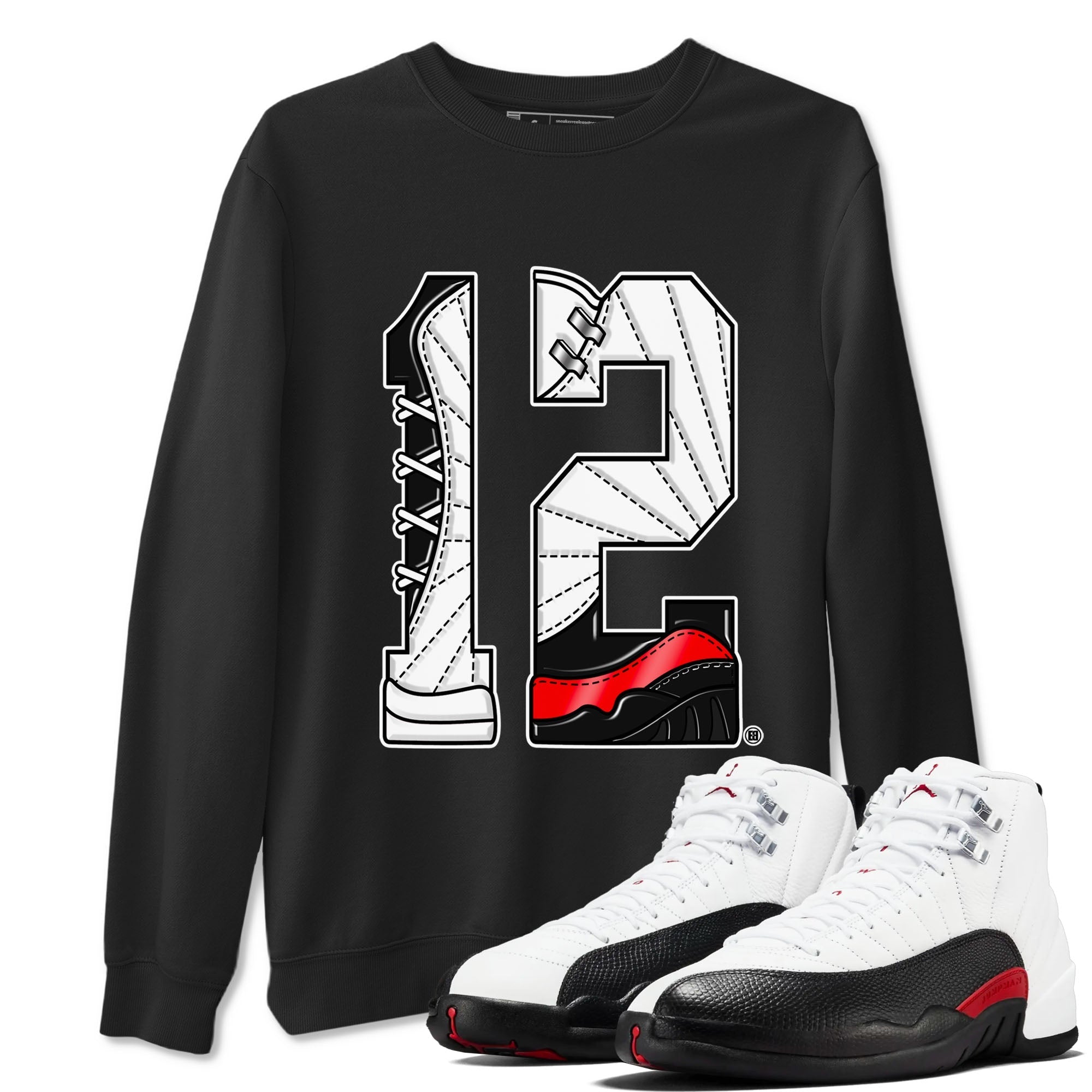 Number 12 snkmatch Tees - Air Jordan 12 Taxi Flip