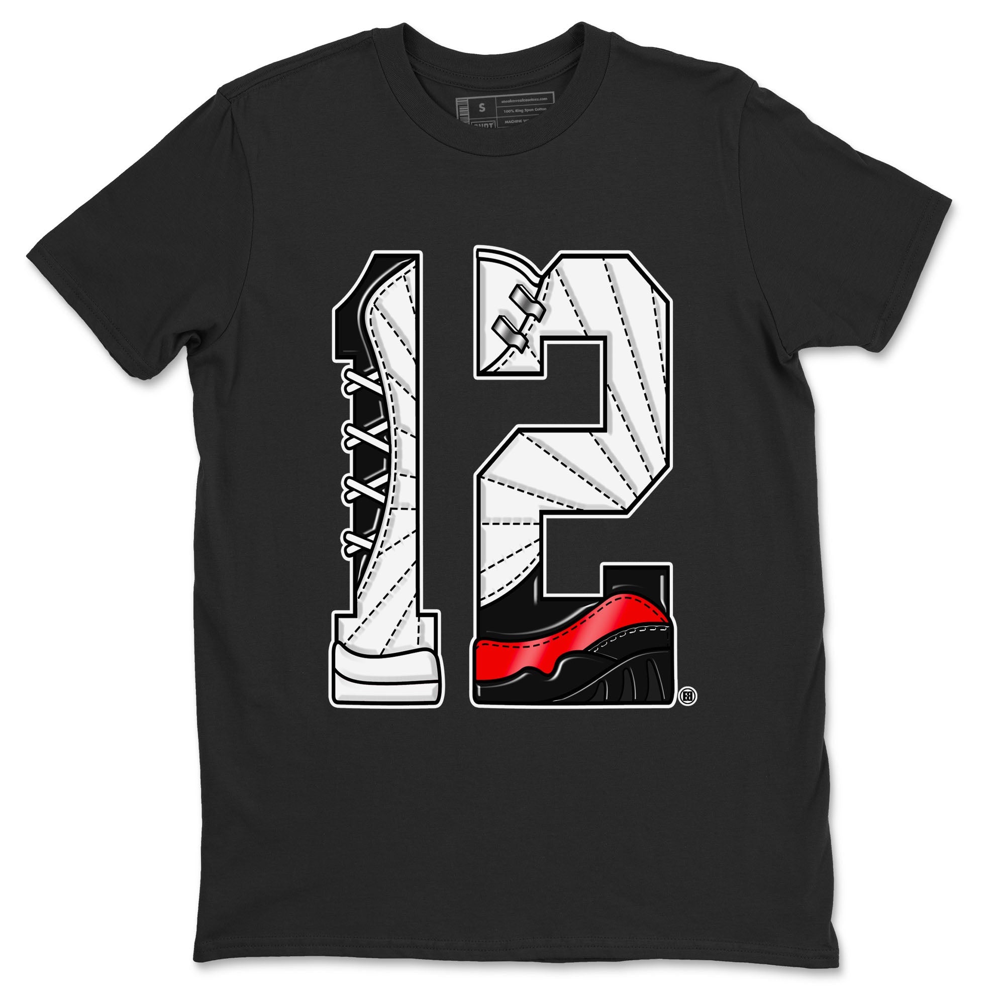 Number 12 snkmatch Tees - Air Jordan 12 Taxi Flip
