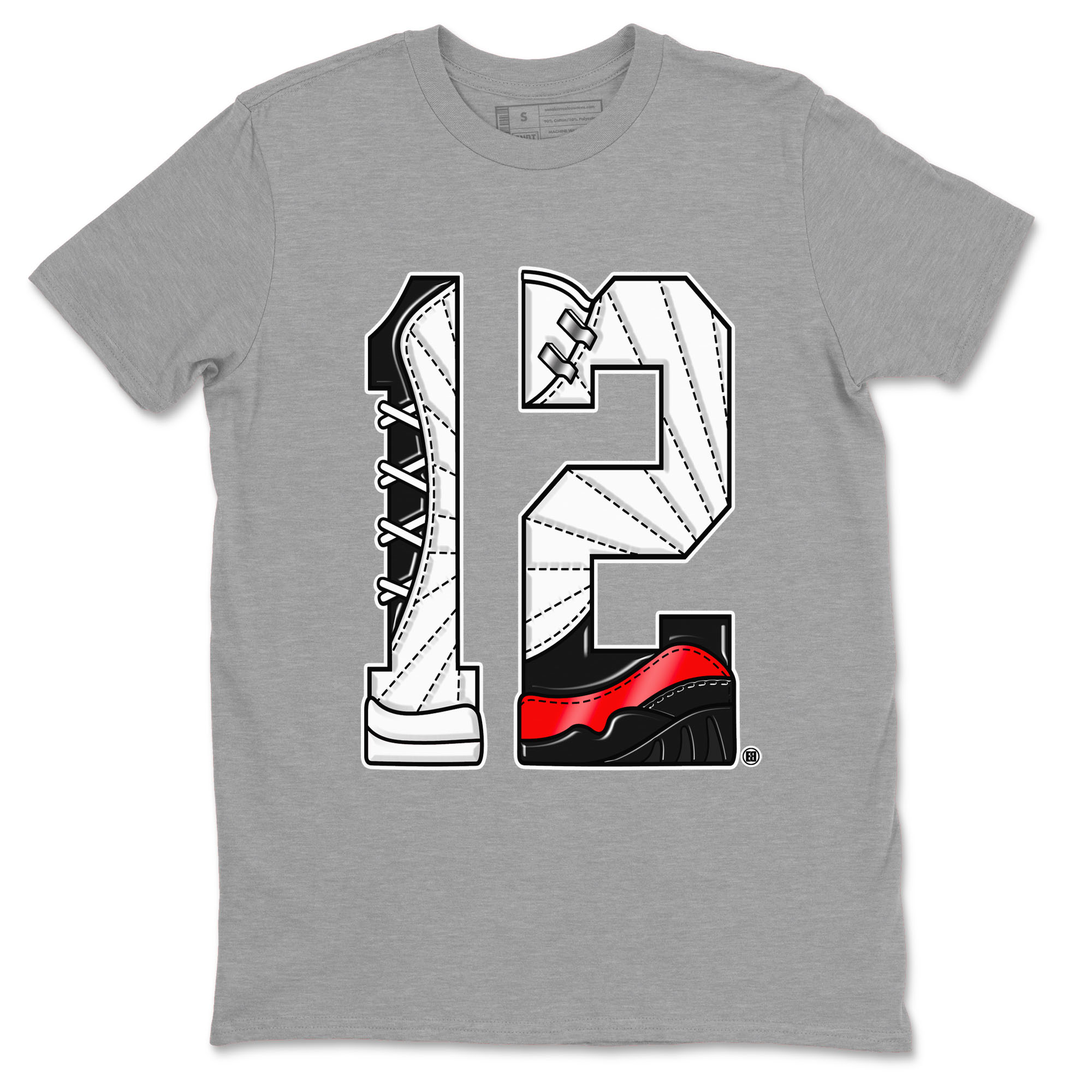 Number 12 snkmatch Tees - Air Jordan 12 Taxi Flip