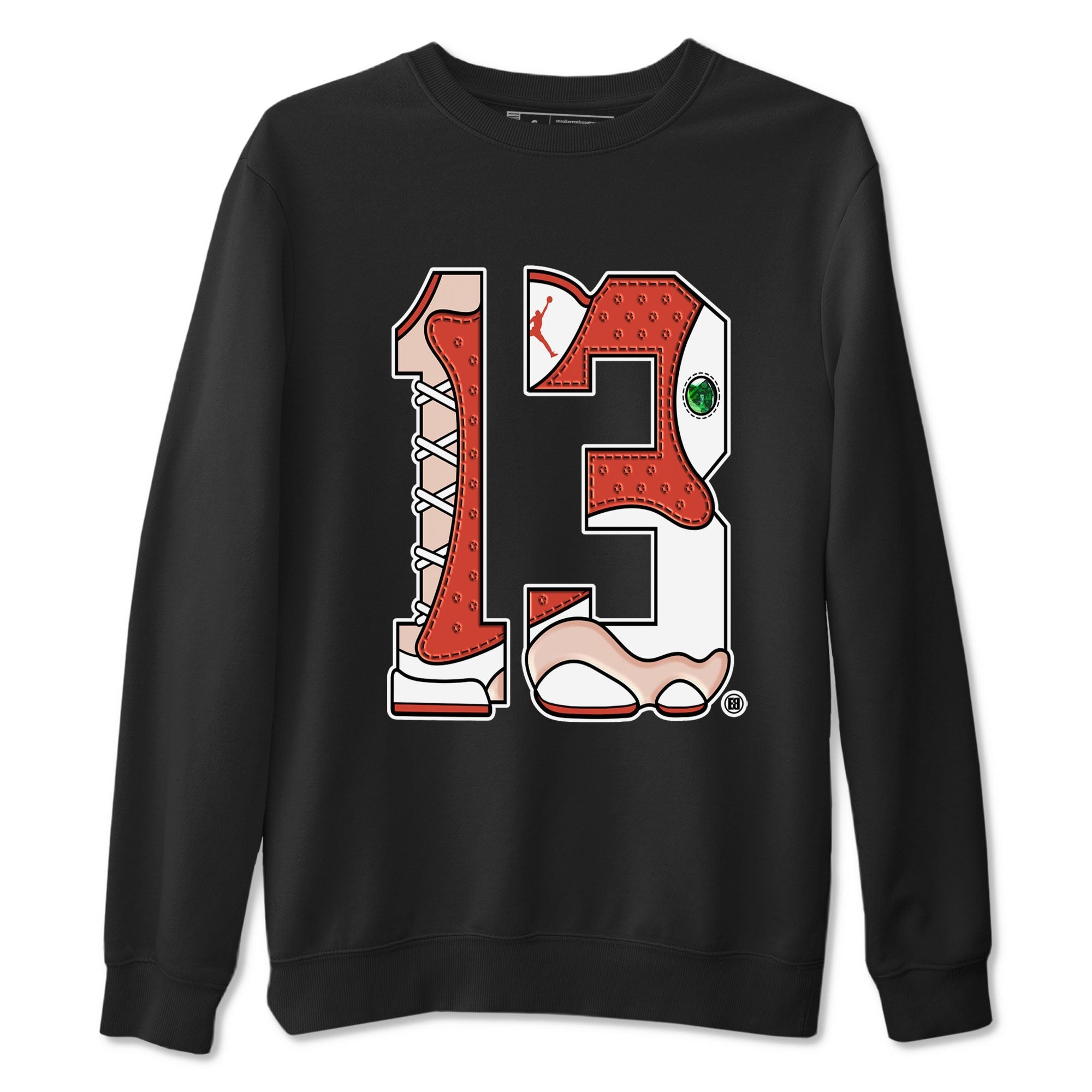 Number 13 snkmatch Tees - Air Jordan 13 Dune Red