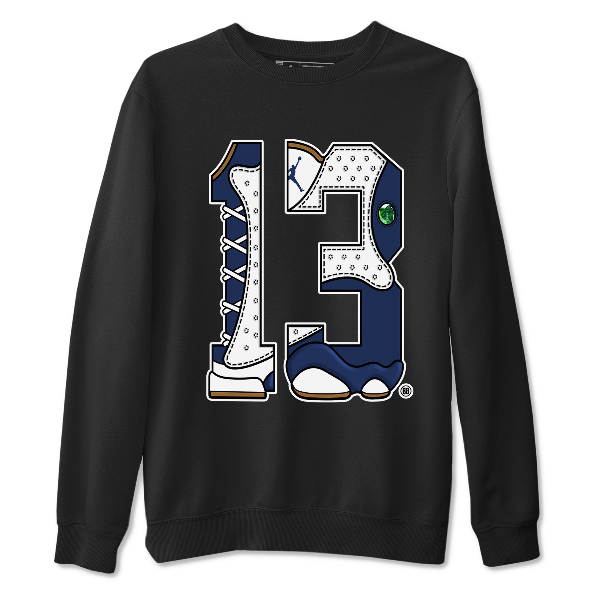 Number 13 snkmatch Tees - Air Jordan 13 Midnight Navy