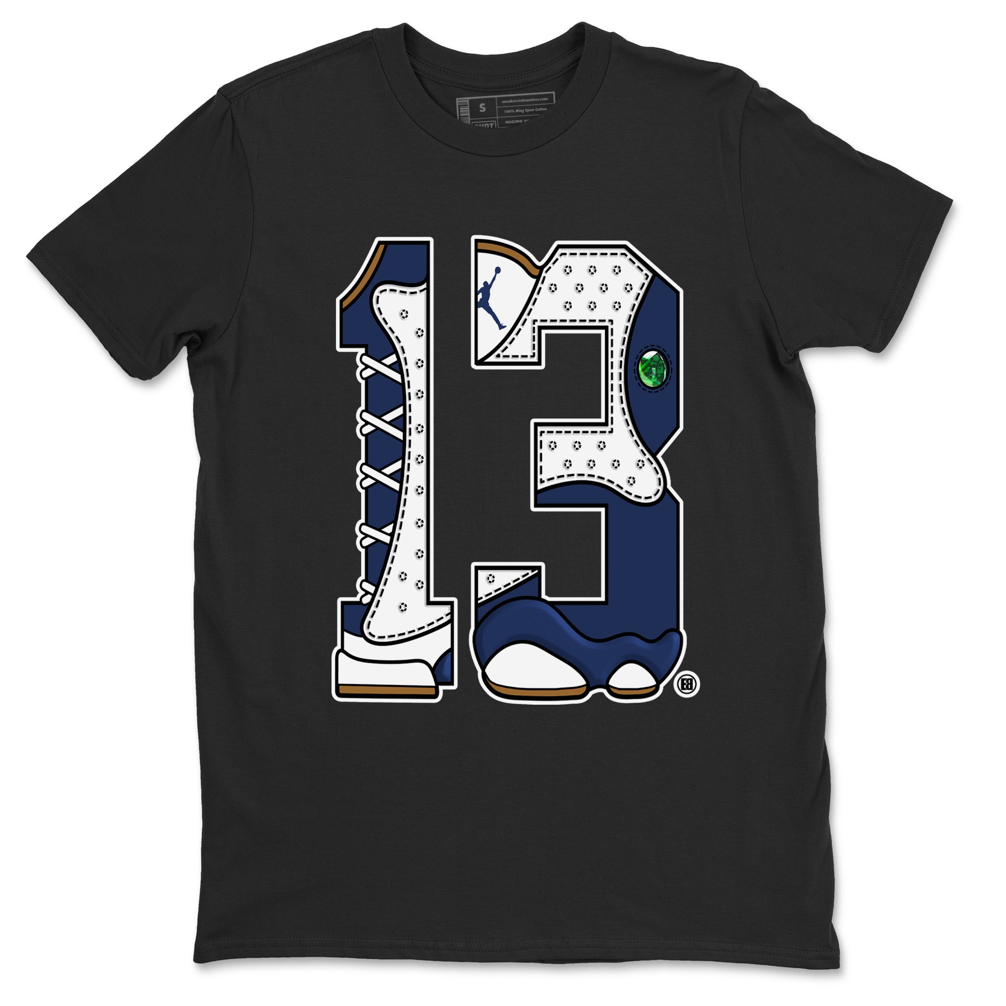 Number 13 snkmatch Tees - Air Jordan 13 Midnight Navy