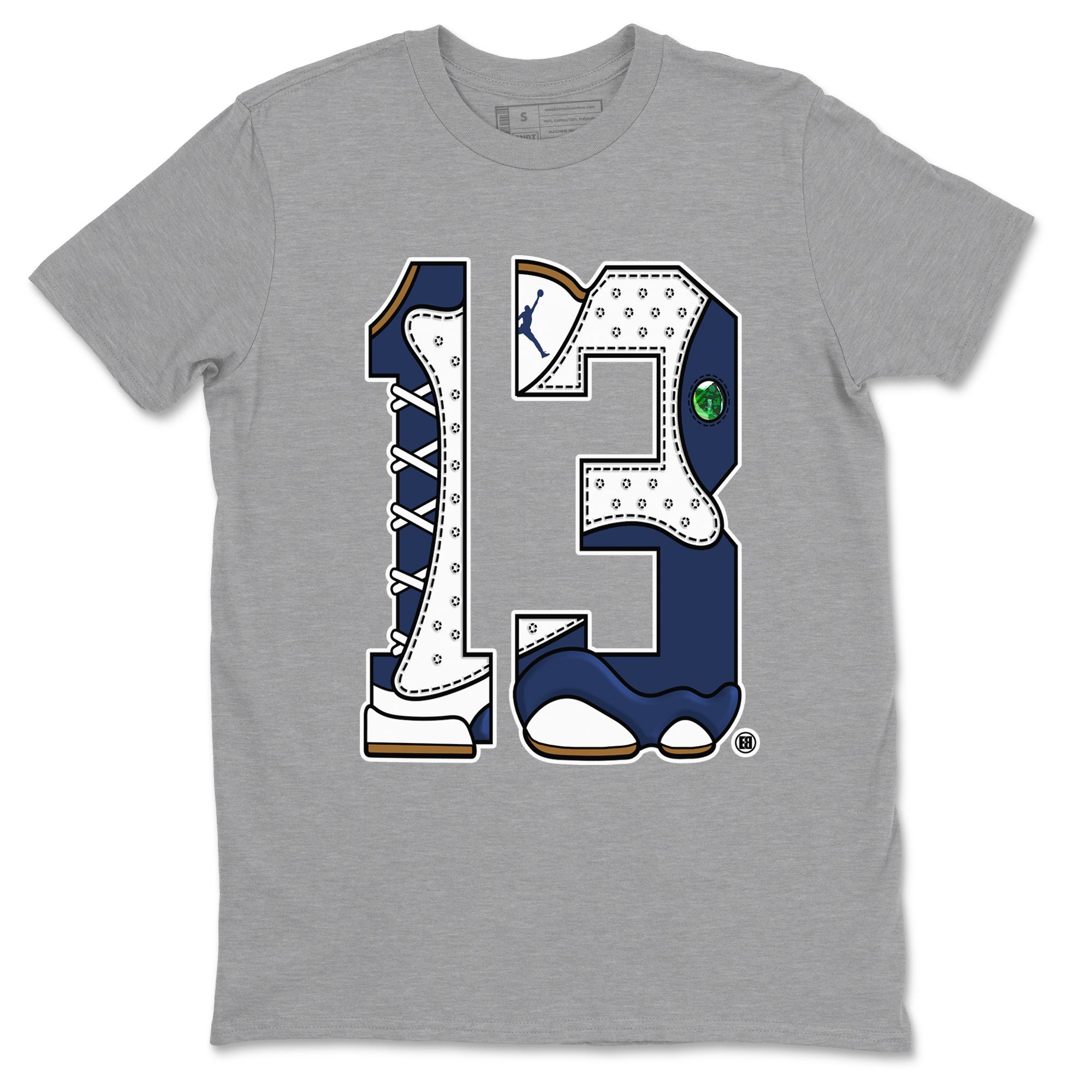 Number 13 snkmatch Tees - Air Jordan 13 Midnight Navy
