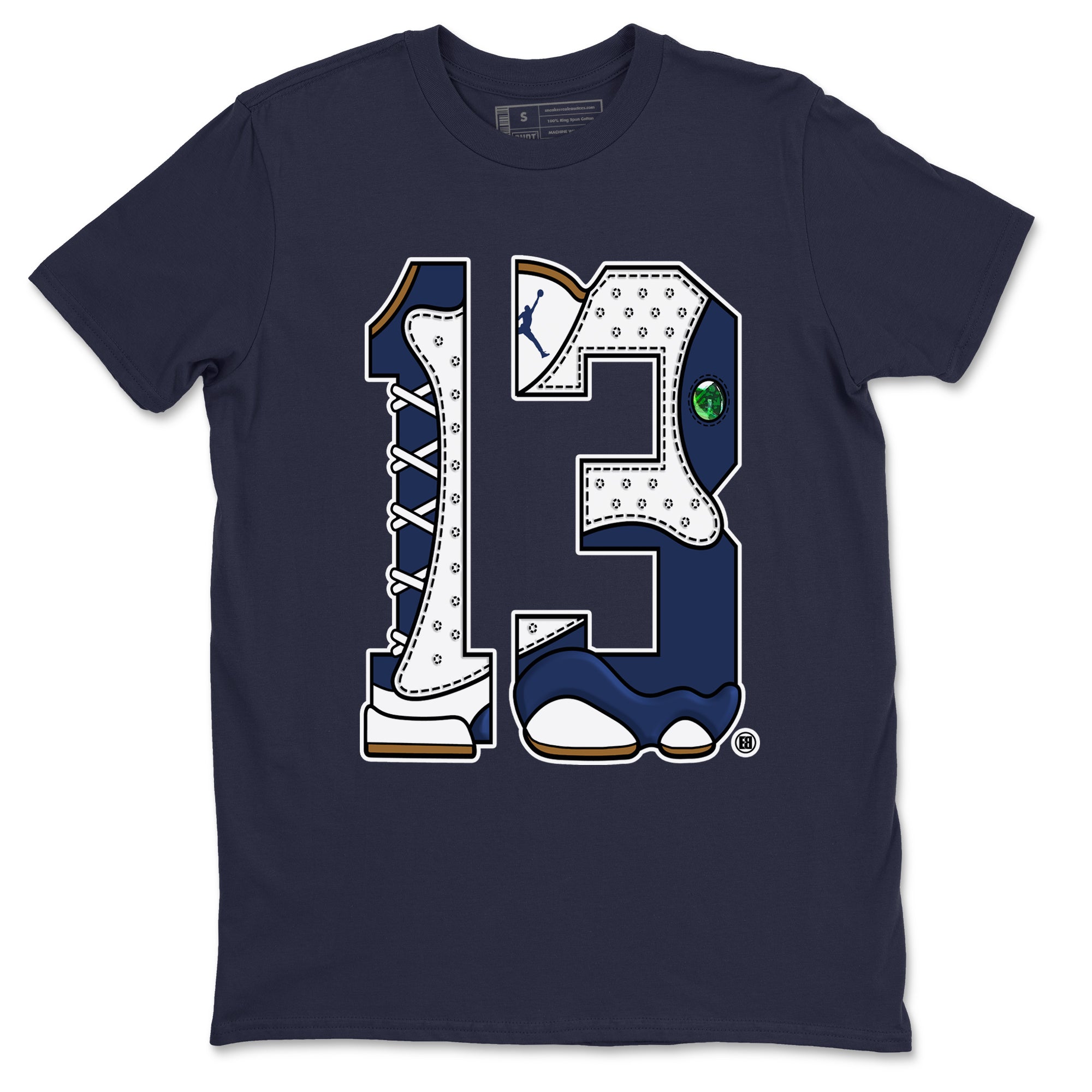 Number 13 snkmatch Tees - Air Jordan 13 Midnight Navy