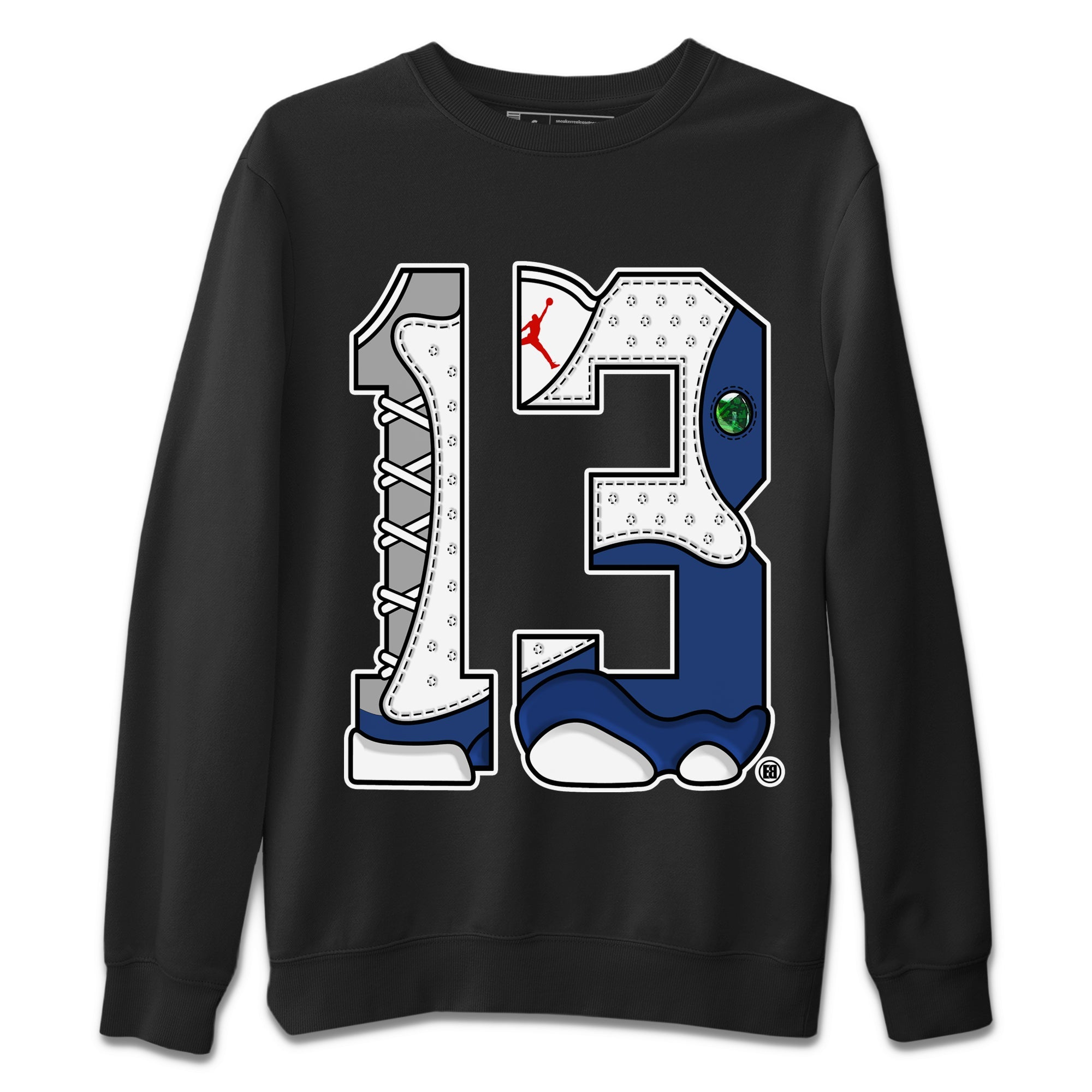 Number 13 Unisex Tops - Air Jordan 13 French Blue