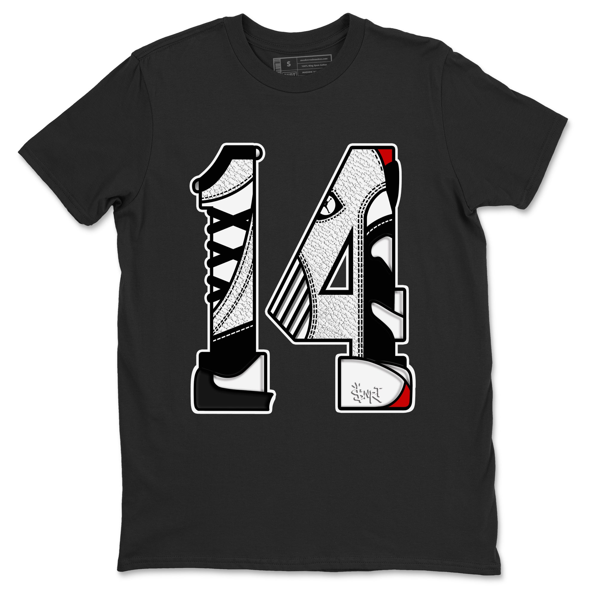 Number 14 snkmatch Tees - Air Jordan 14 Black Toe
