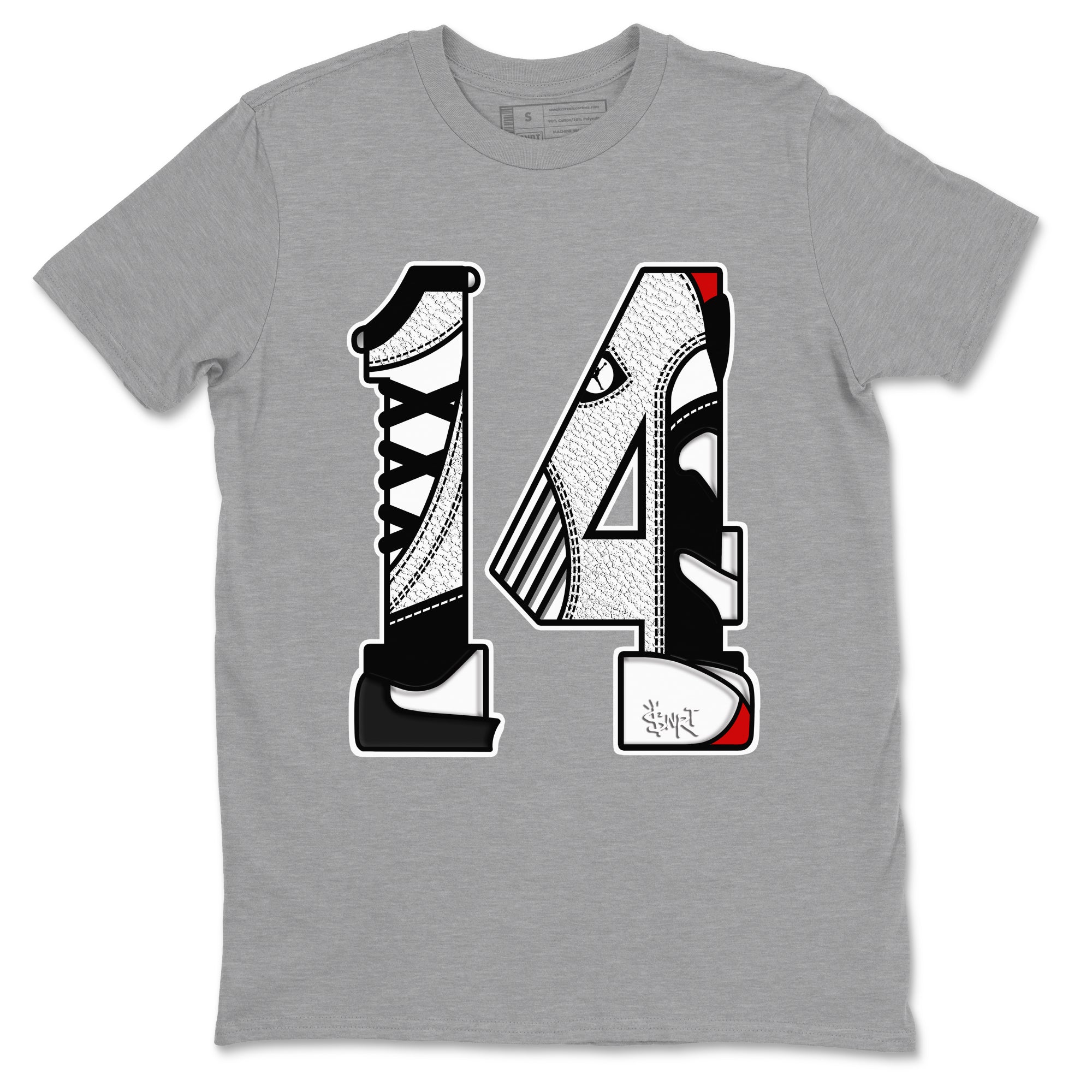 Number 14 snkmatch Tees - Air Jordan 14 Black Toe