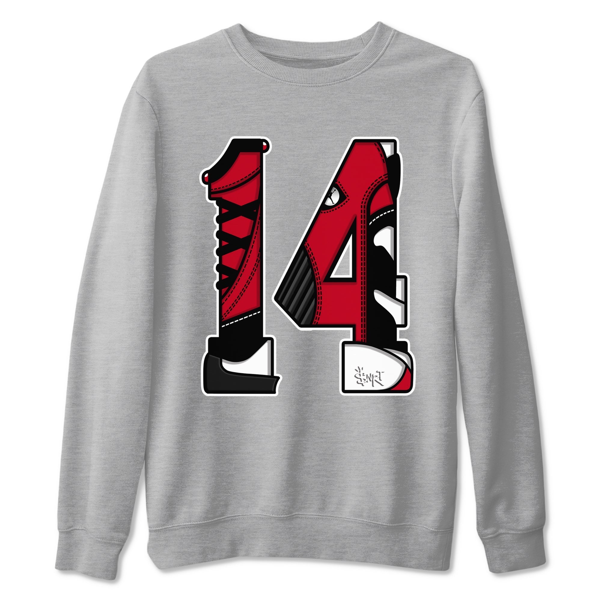 Number 14 snkmatch Tees - Air Jordan 14 Gym Red