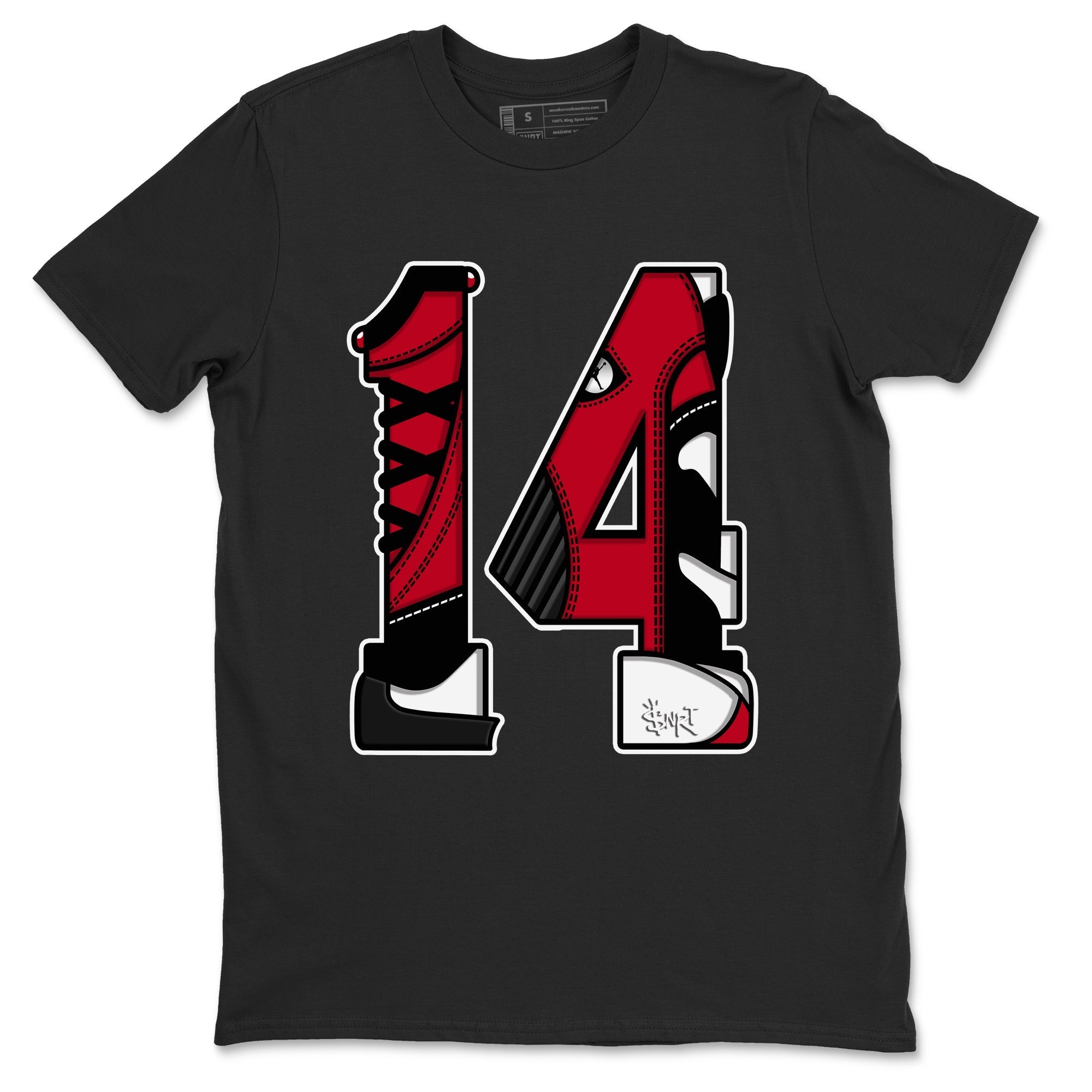 Number 14 snkmatch Tees - Air Jordan 14 Gym Red