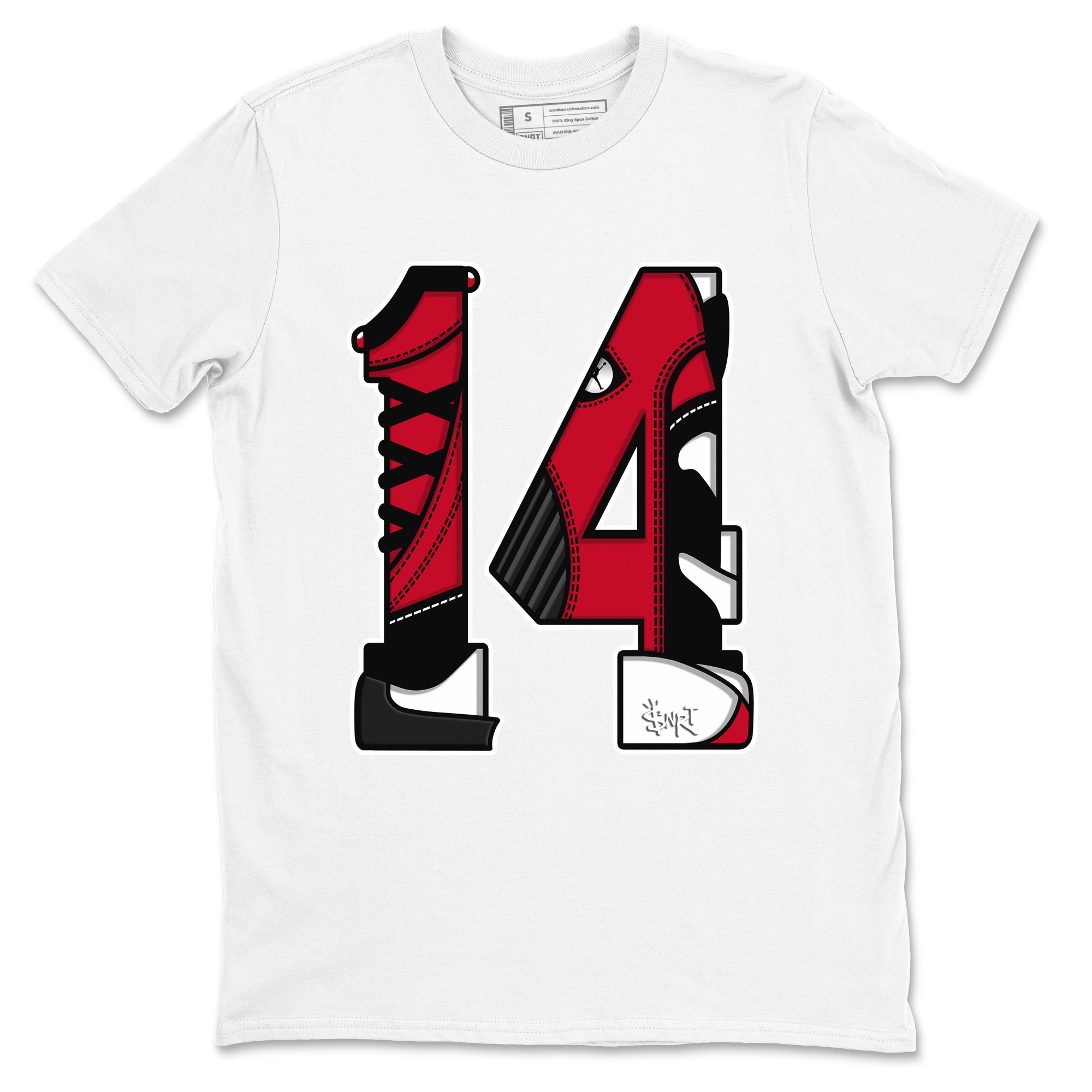 Number 14 snkmatch Tees - Air Jordan 14 Gym Red
