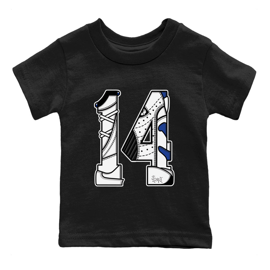 Number 14 snkmatch Tees Kids - Air Jordan 14 Hyper Royal