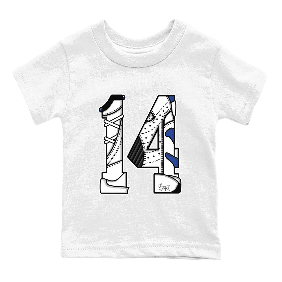 Number 14 snkmatch Tees Kids - Air Jordan 14 Hyper Royal