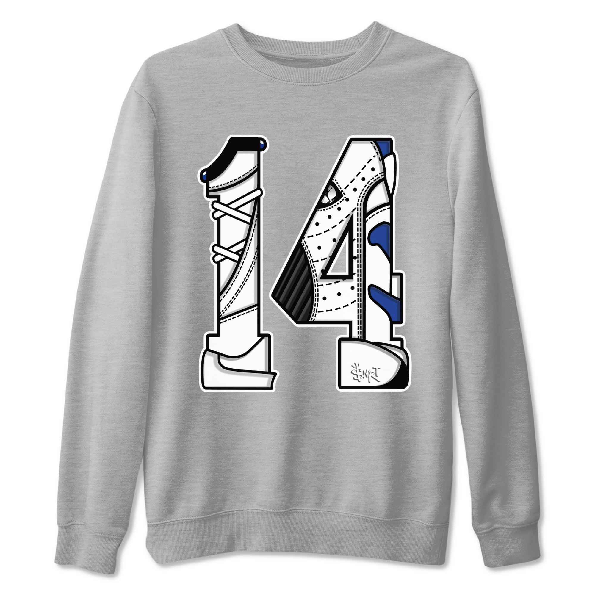 Number 14 snkmatch Tees - Air Jordan 14 Hyper Royal
