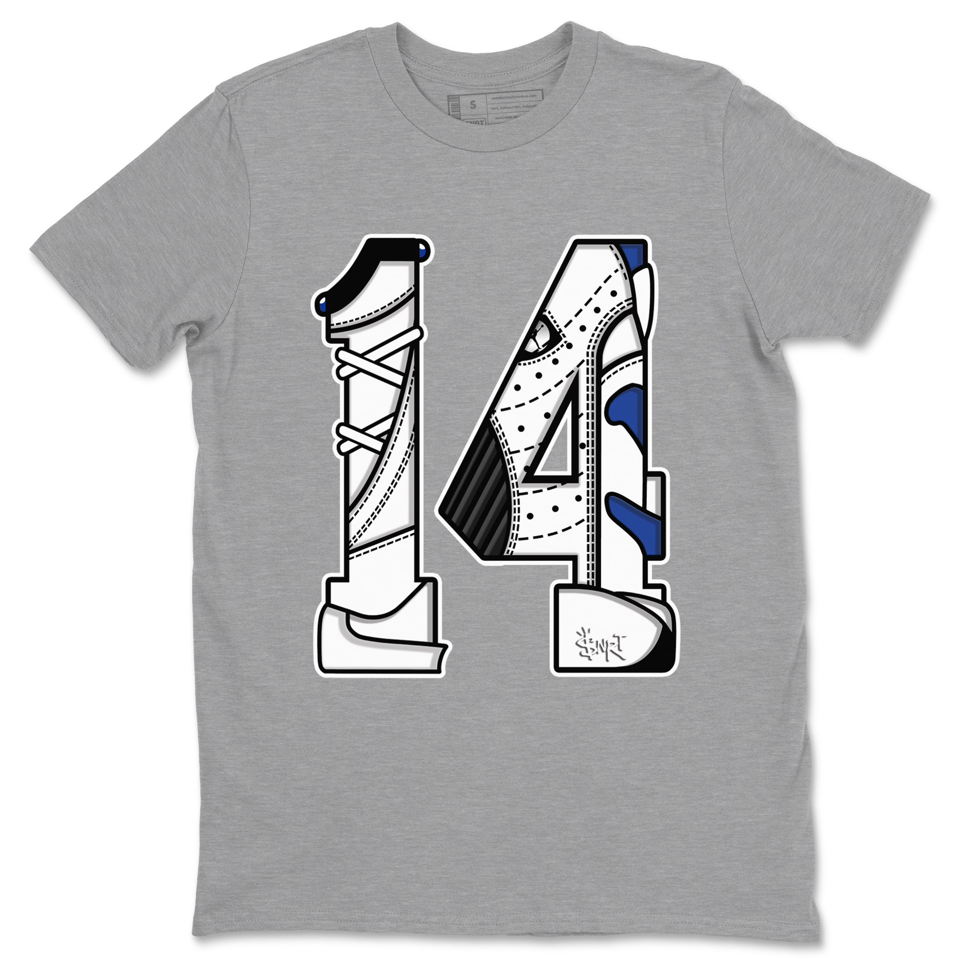 Number 14 snkmatch Tees - Air Jordan 14 Hyper Royal