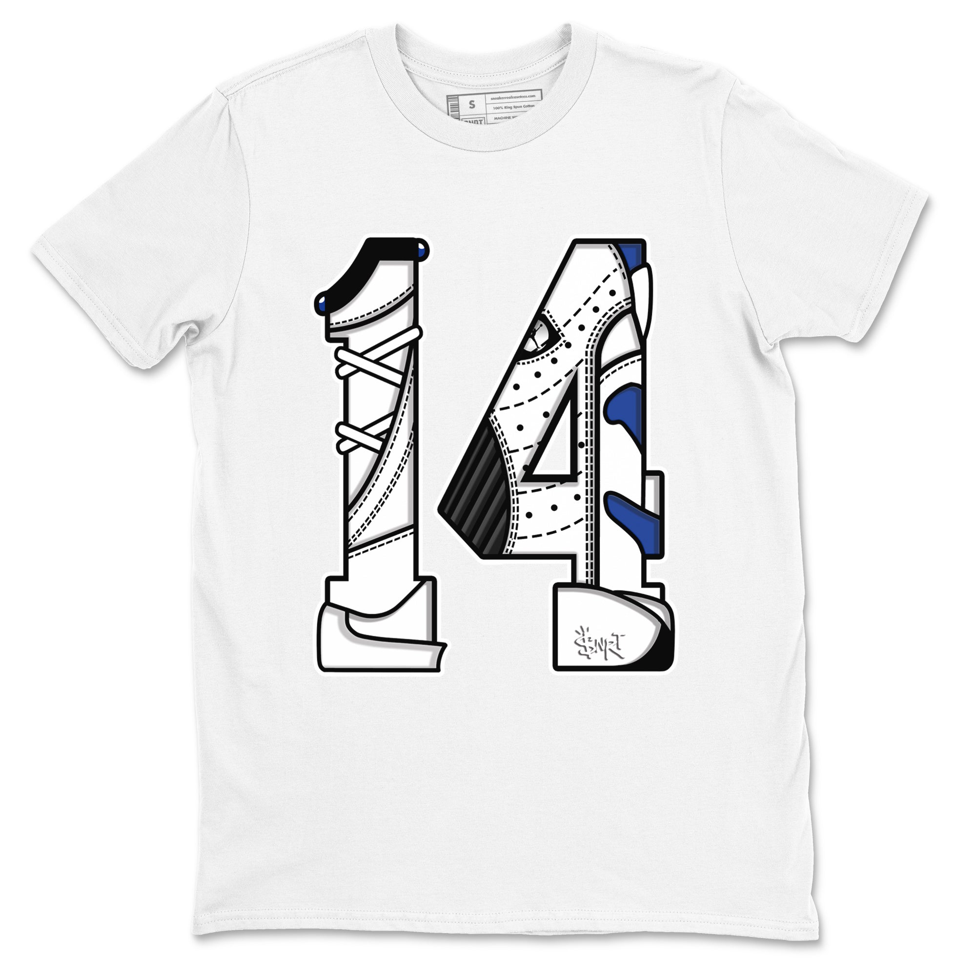 Number 14 snkmatch Tees - Air Jordan 14 Hyper Royal