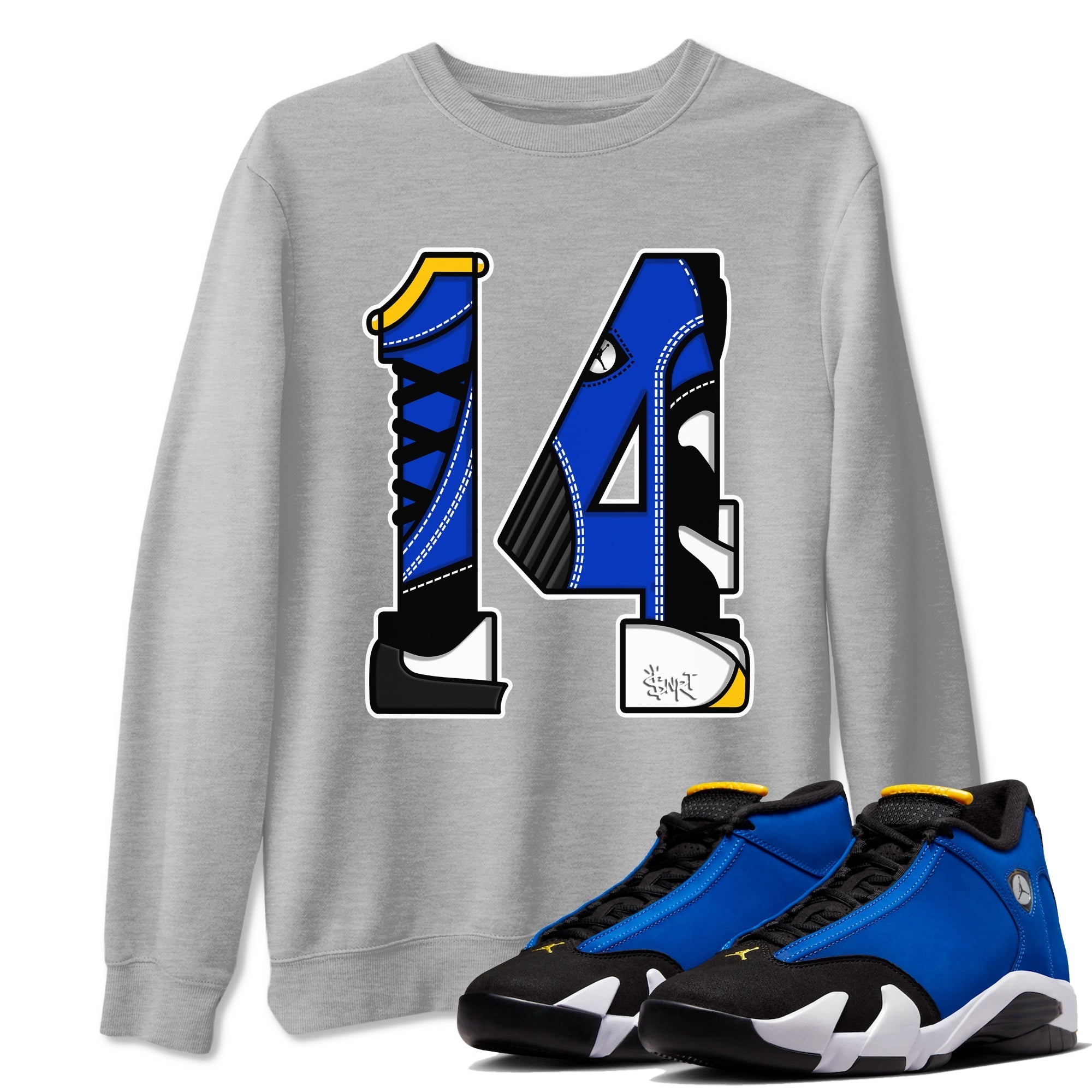 Number 14 snkmatch Tees - Air Jordan 14 Laney