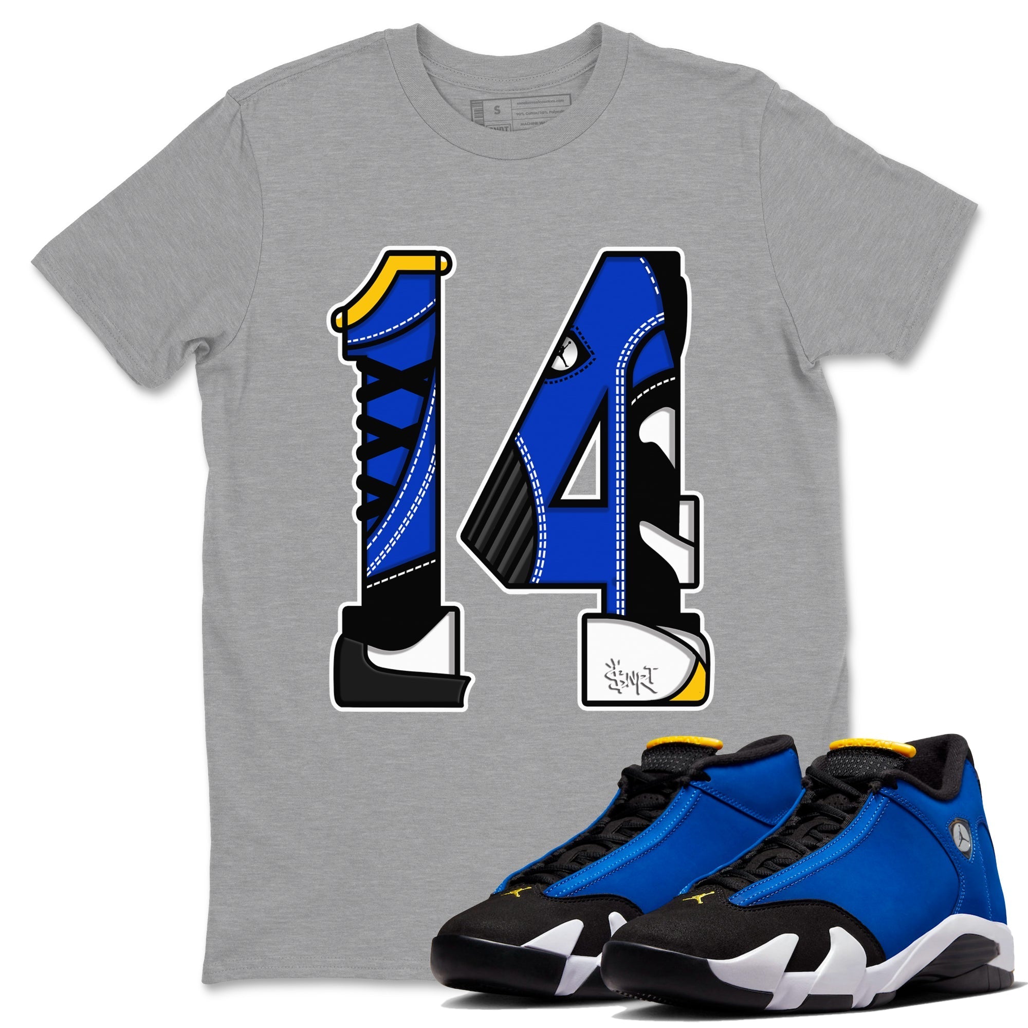 Number 14 snkmatch Tees - Air Jordan 14 Laney
